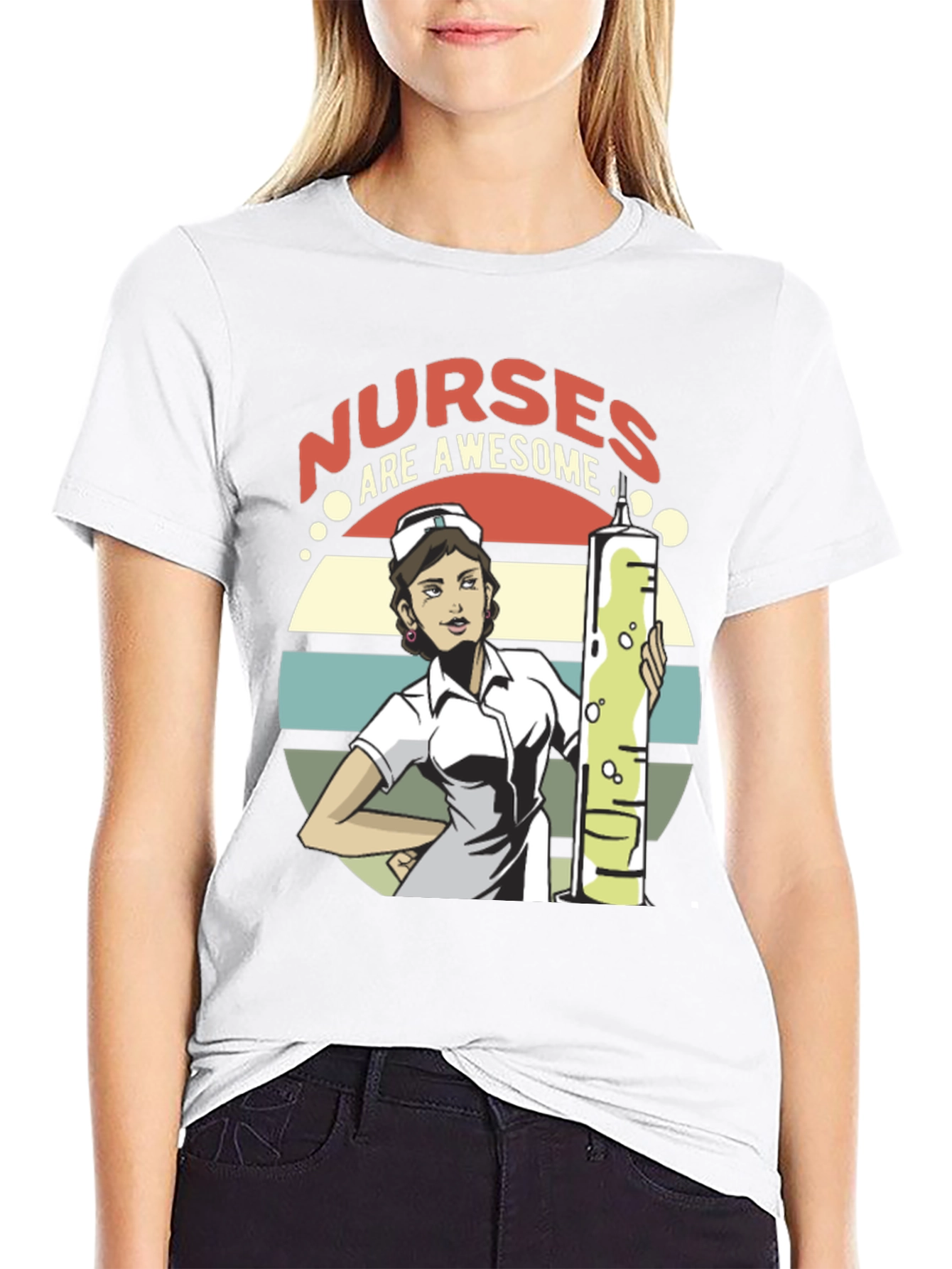 Nurses Are Awesome T-Shirt - Medical Hero Appreciation Tee