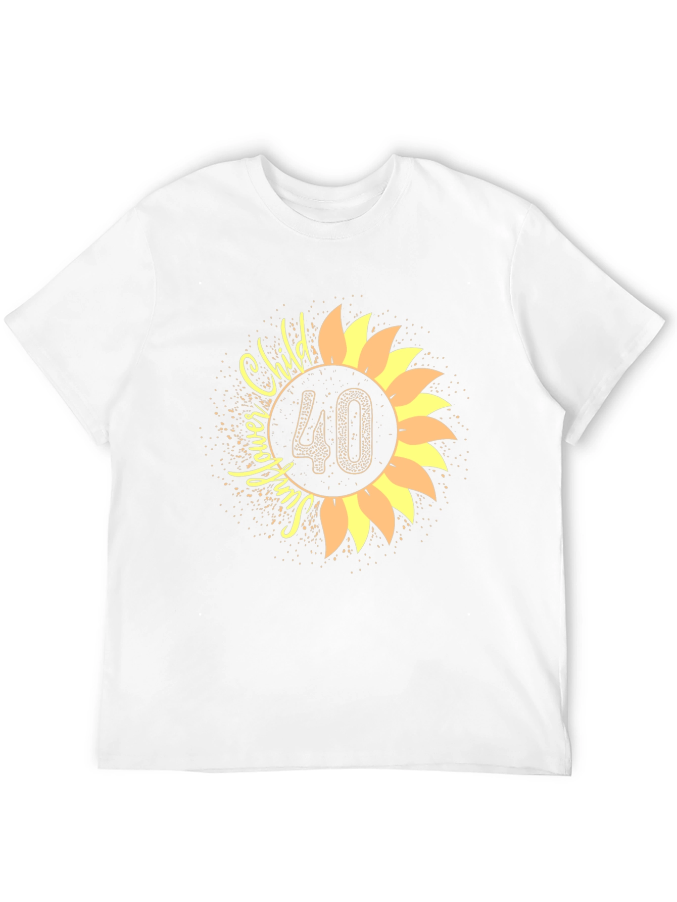 Sunflower Child 40th Birthday T-Shirt
