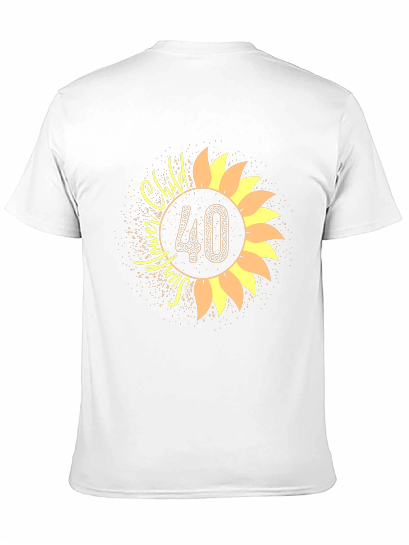 Sunflower Child 40th Birthday T-Shirt