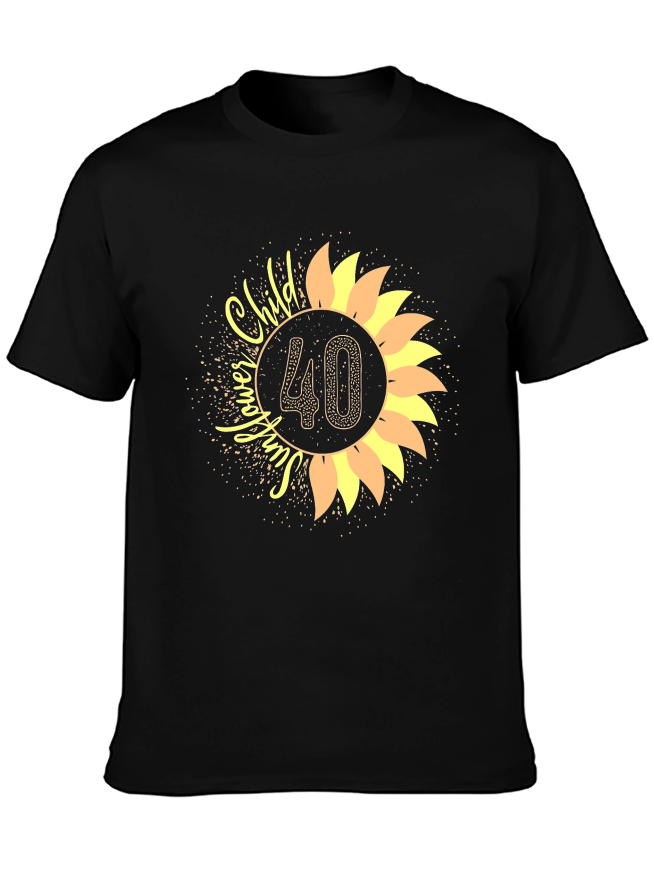 Sunflower Child 40th Birthday T-Shirt
