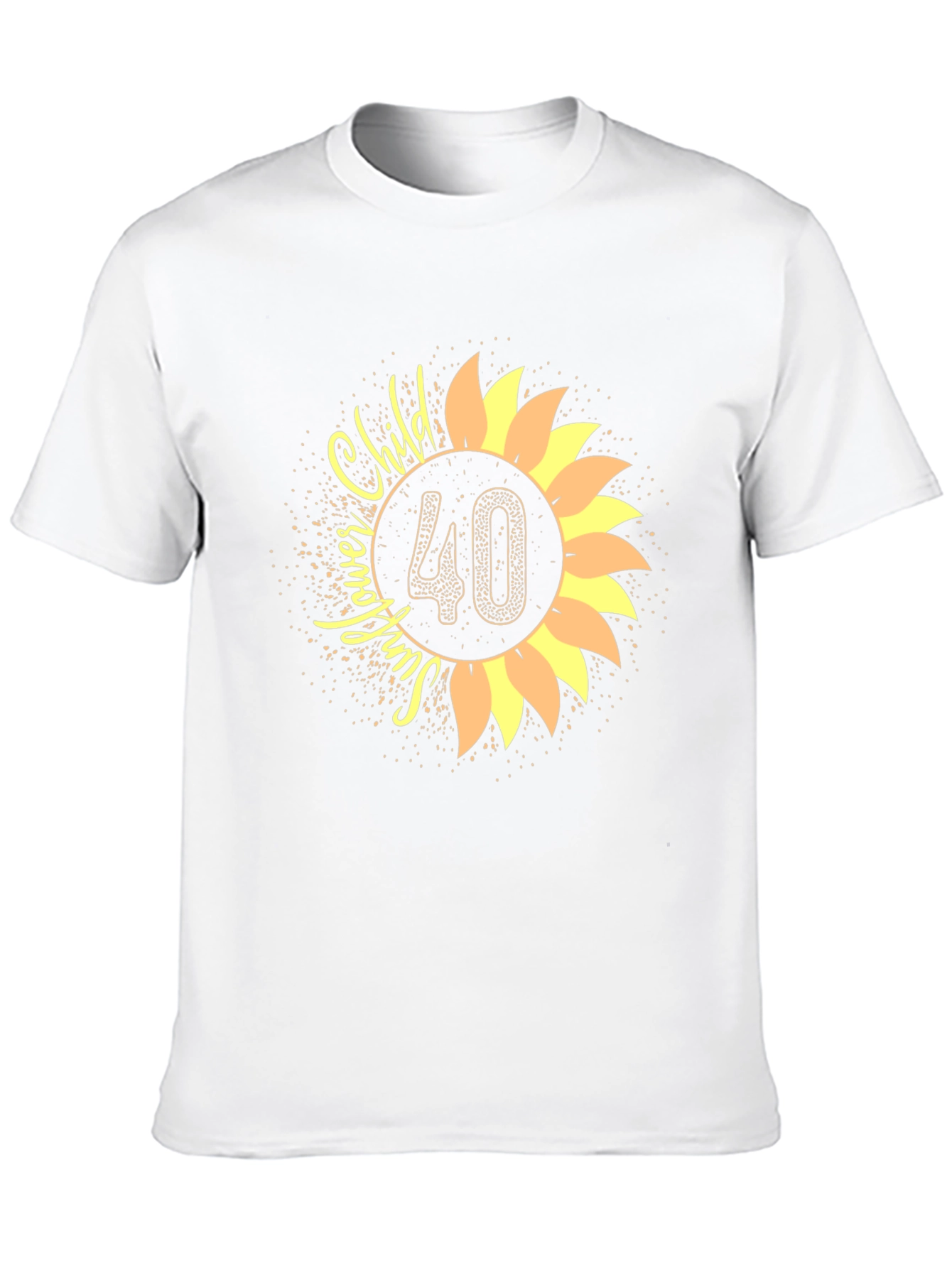 Sunflower Child 40th Birthday T-Shirt