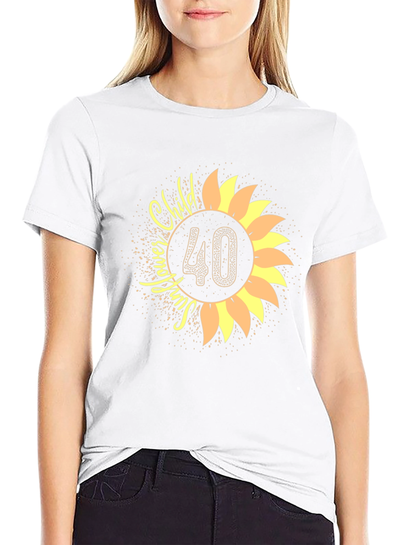 Sunflower Child 40th Birthday T-Shirt