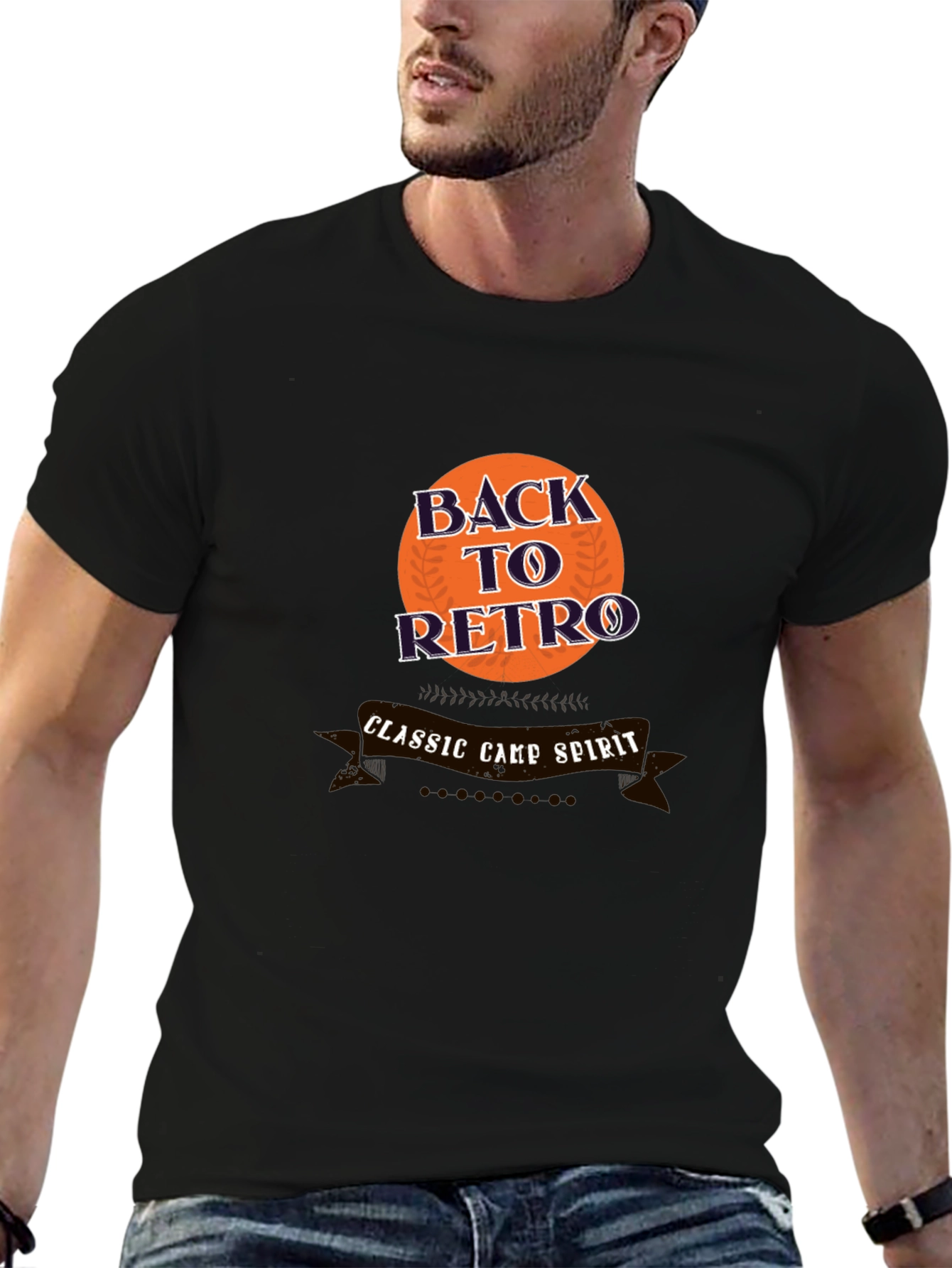 Retro Camp Spirit Graphic Tee - Classic Style