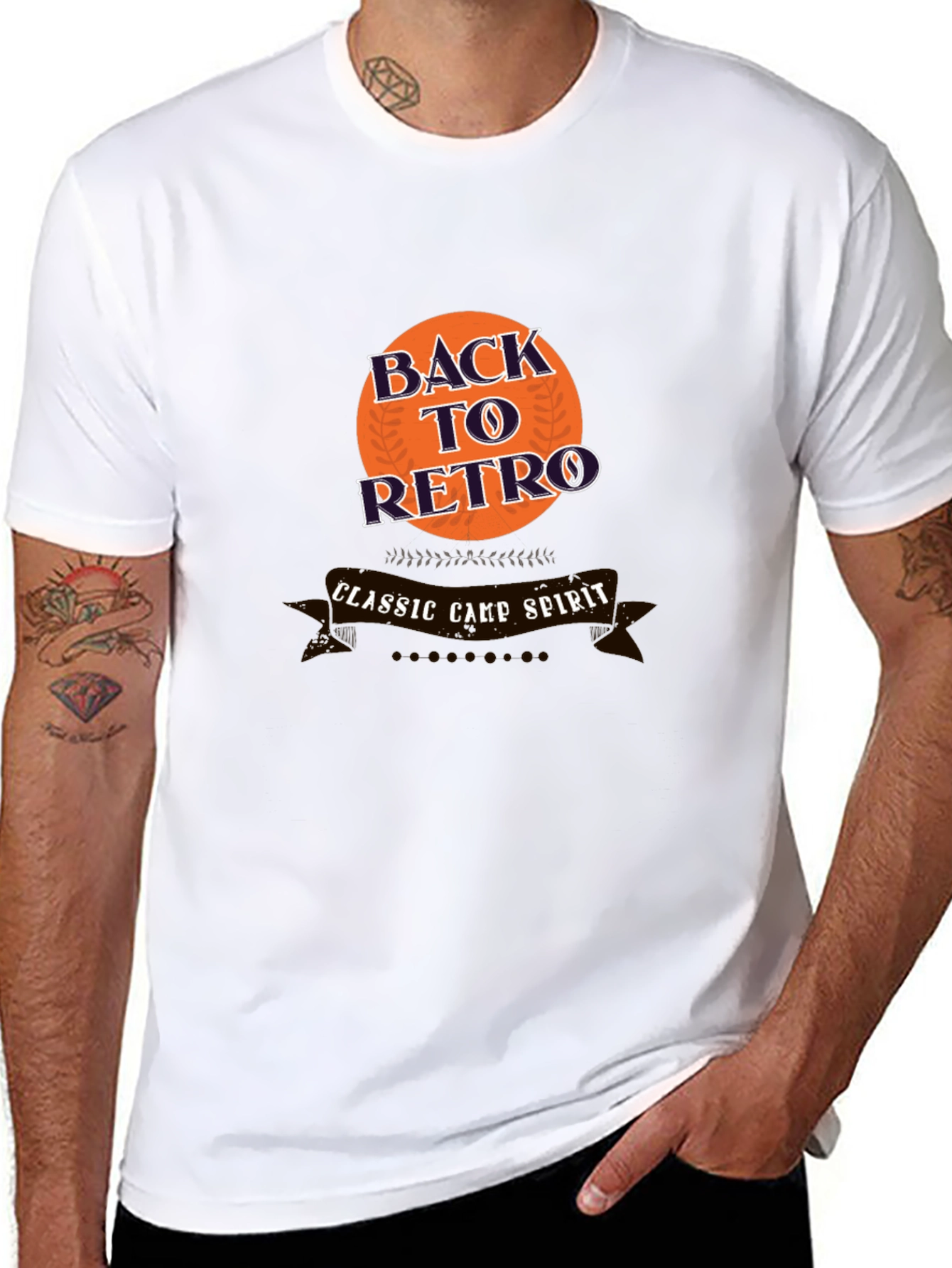 Retro Camp Spirit Graphic Tee - Classic Style