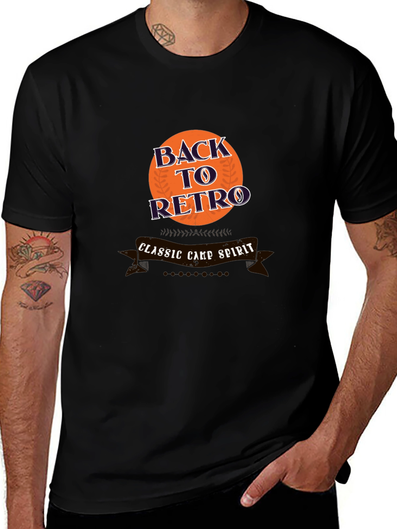 Retro Camp Spirit Graphic Tee - Classic Style