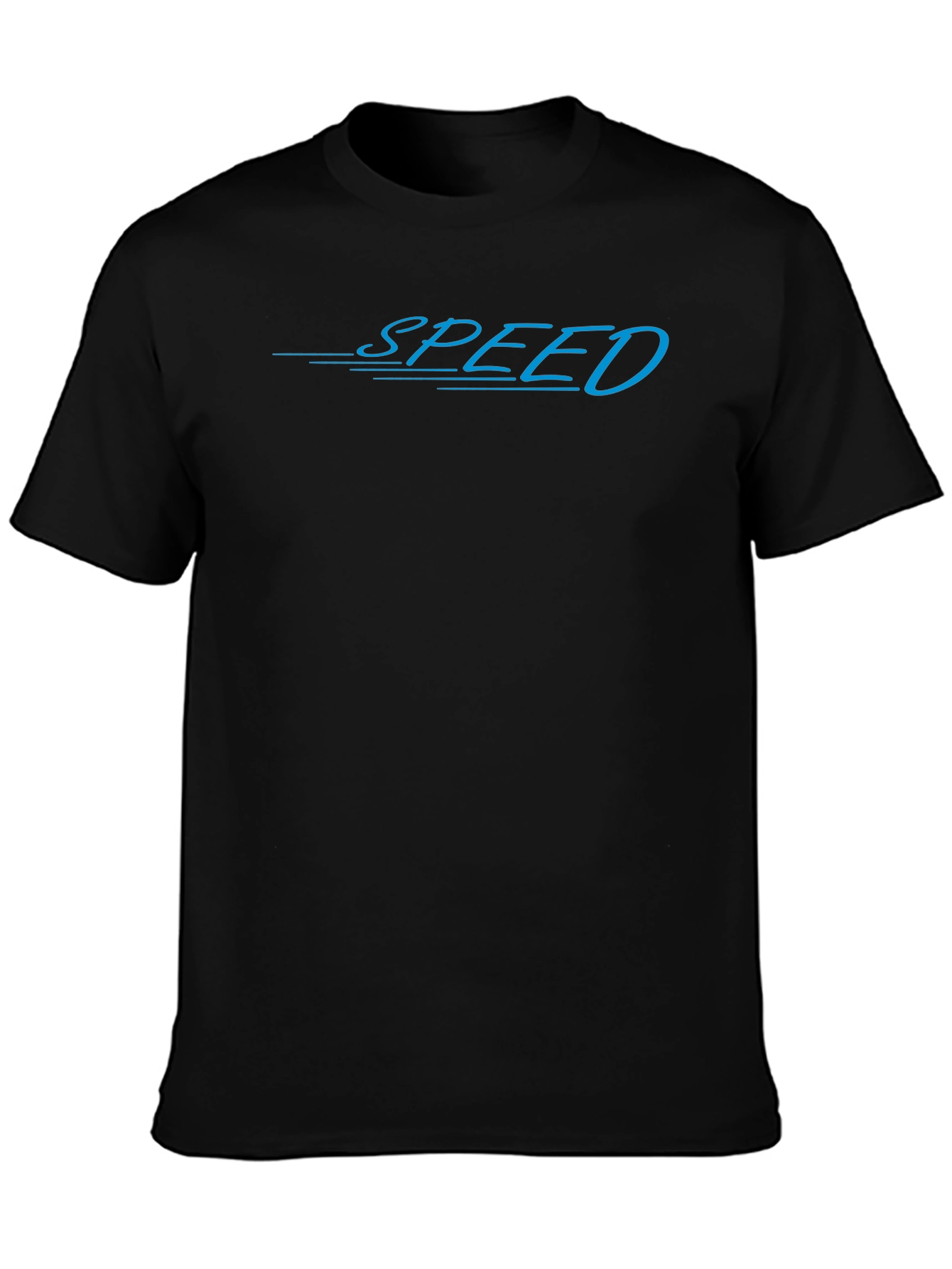 Speed Graphic Tee - Stylish Black Cotton Shirt