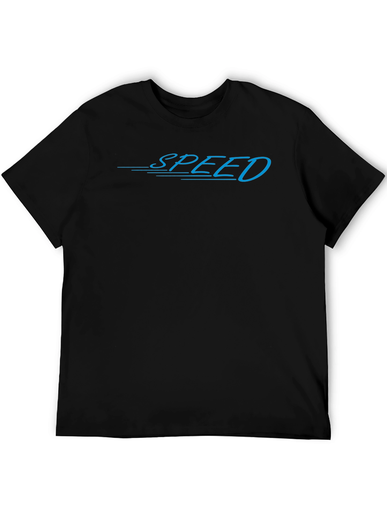 Speed Graphic Tee - Stylish Black Cotton Shirt