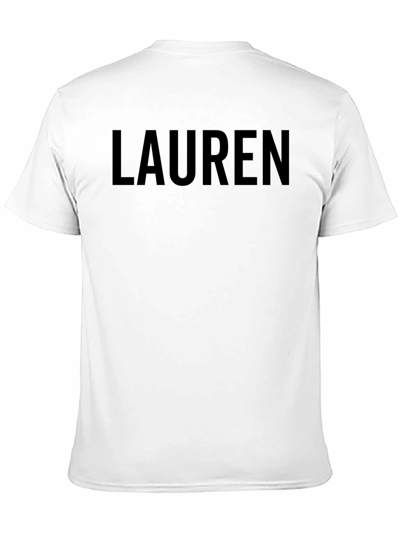Personalized Lauren Black T-Shirt