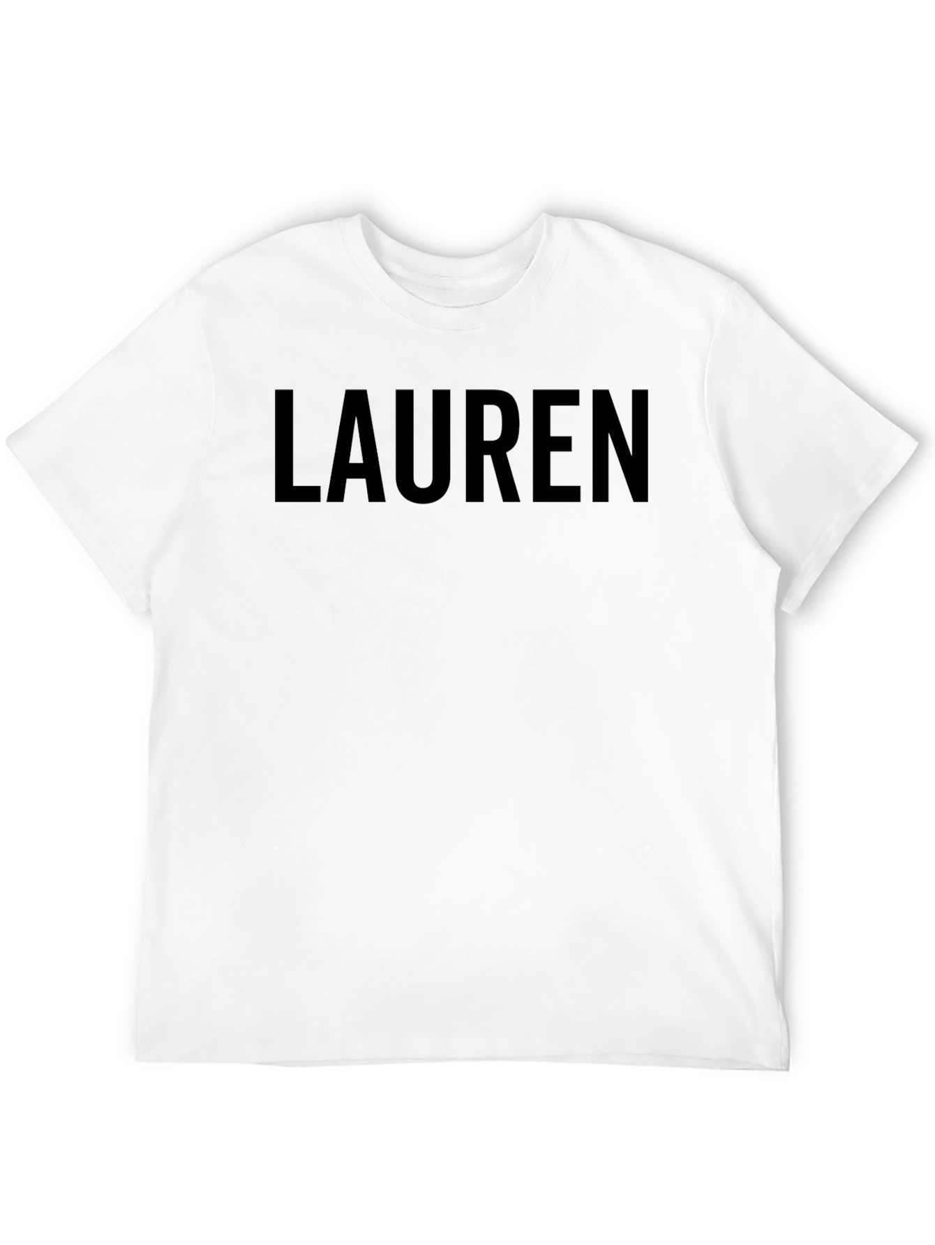 Personalized Lauren Black T-Shirt