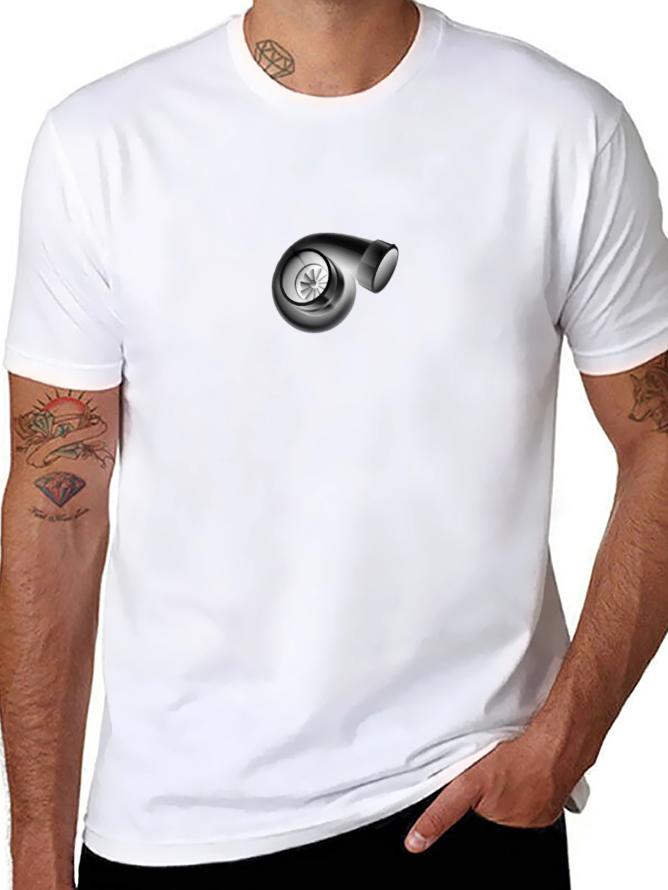 Turbo Graphic T-Shirt - Black Cotton Tee