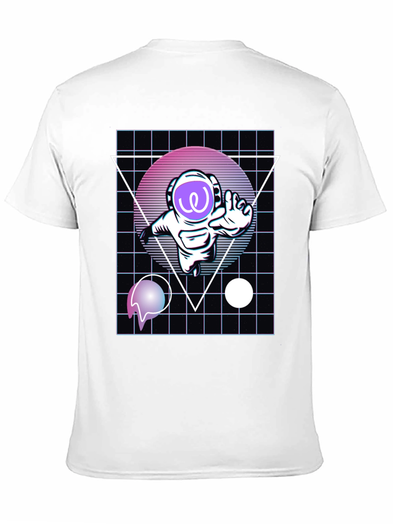 Retro Spaceman Black T-Shirt