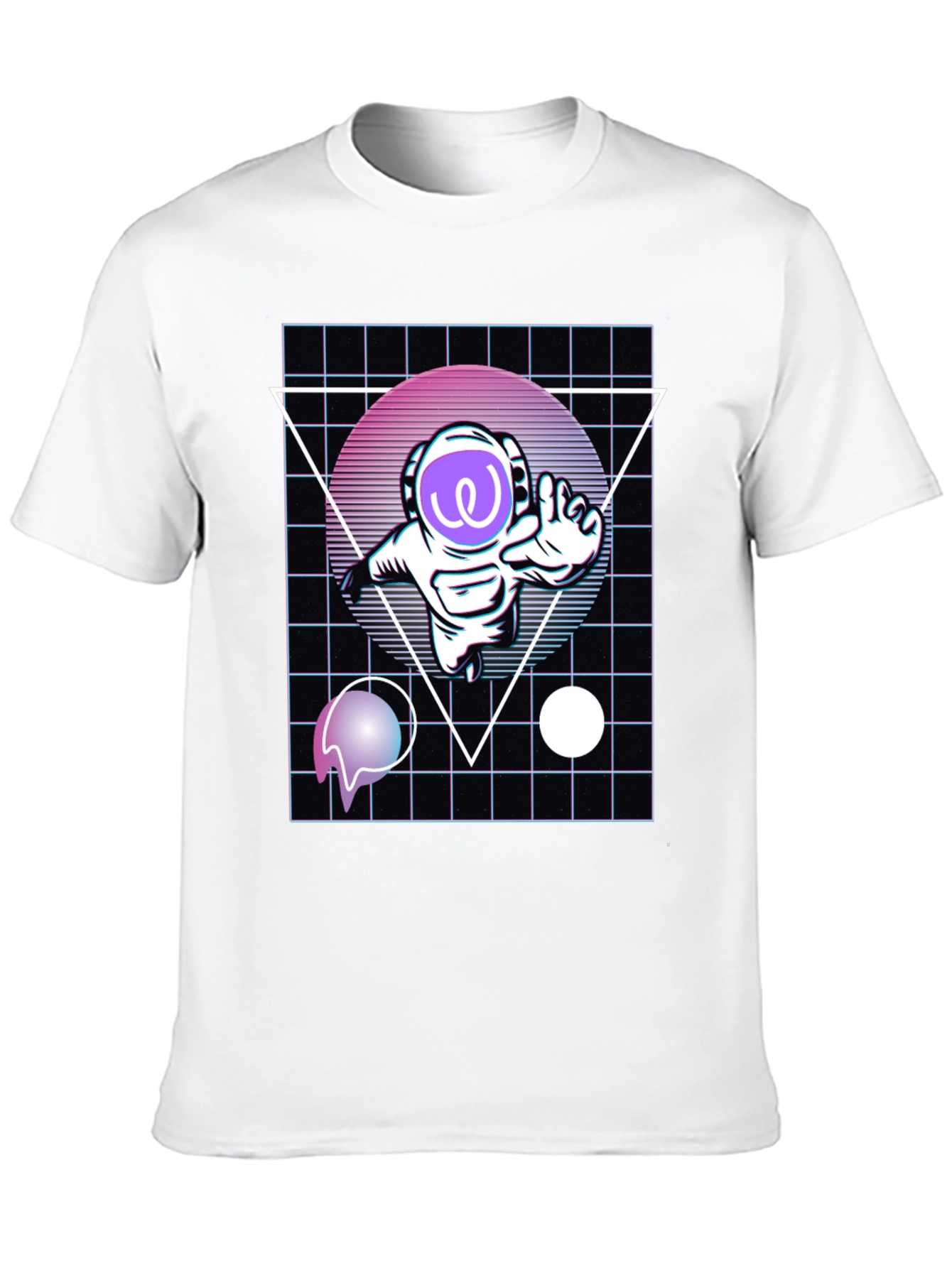 Retro Spaceman Black T-Shirt
