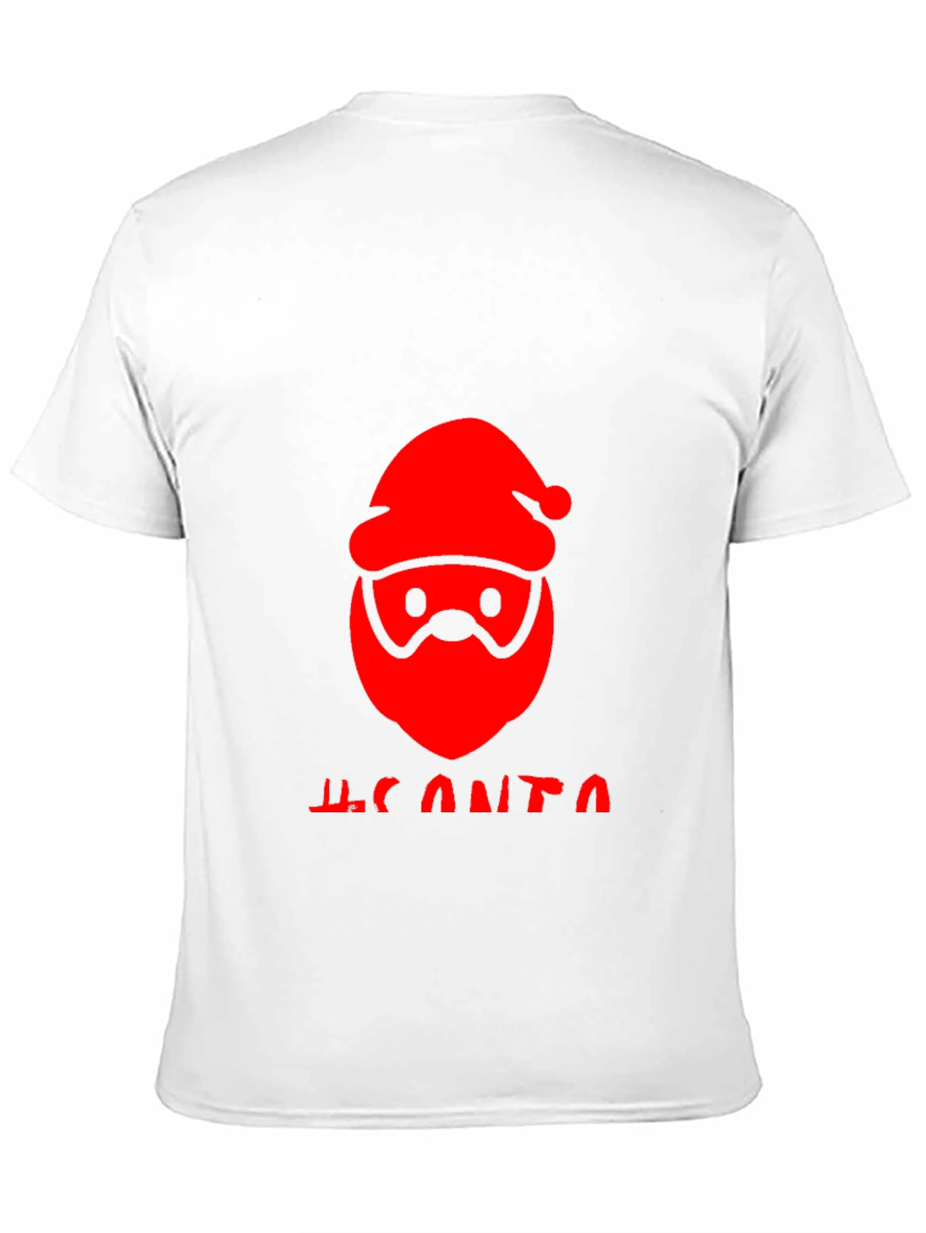 Festive Santa Graphic Tee - Holiday Cheer