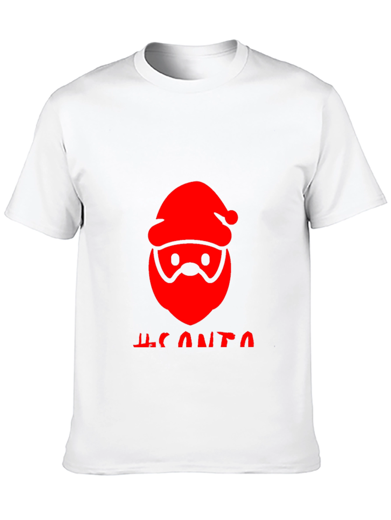 Festive Santa Graphic Tee - Holiday Cheer