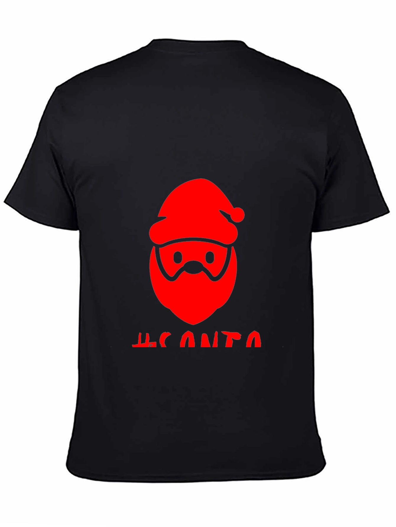 Festive Santa Graphic Tee - Holiday Cheer