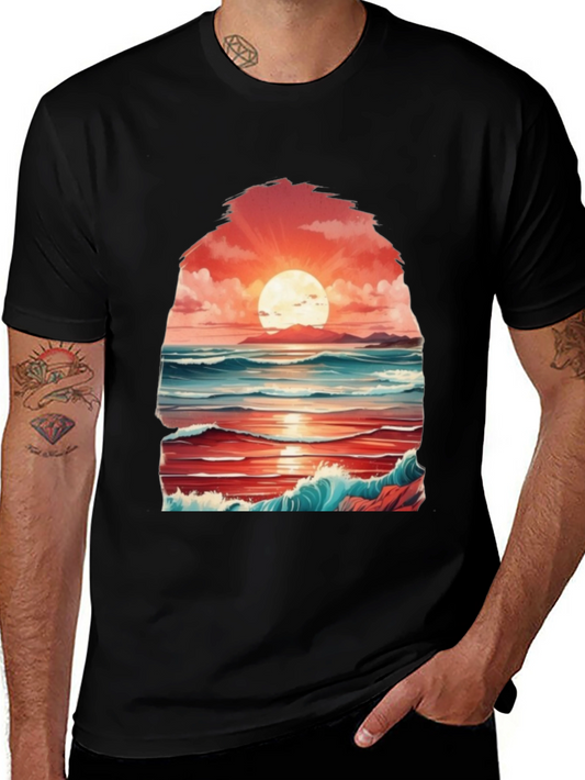 Sunset Seascape Graphic Tee