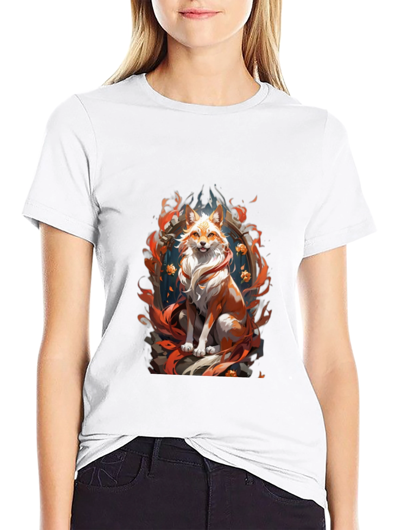 Fox Spirit Graphic Tee - Mens Black T-Shirt