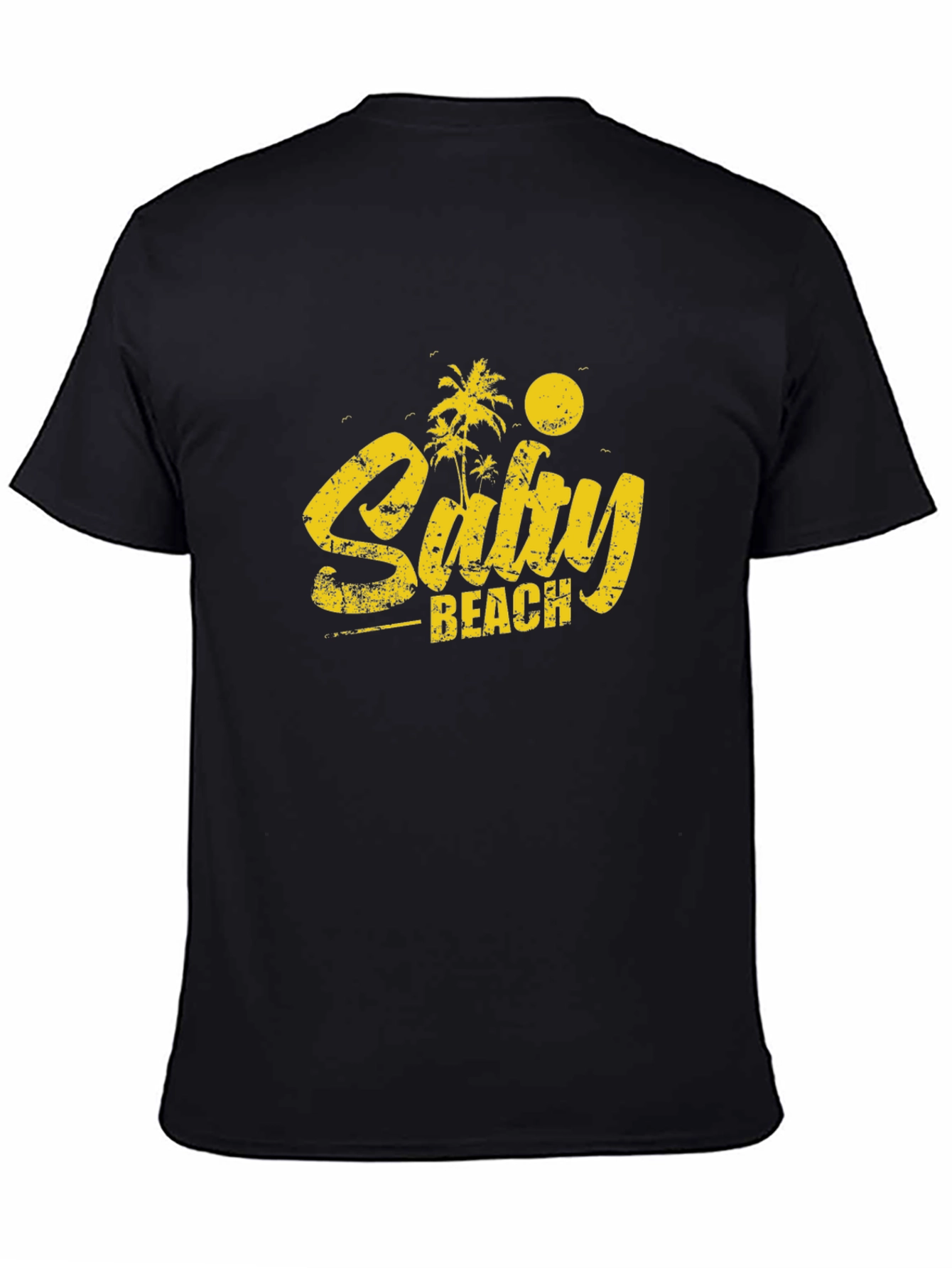 Salty Beach Graphic Tee - Black