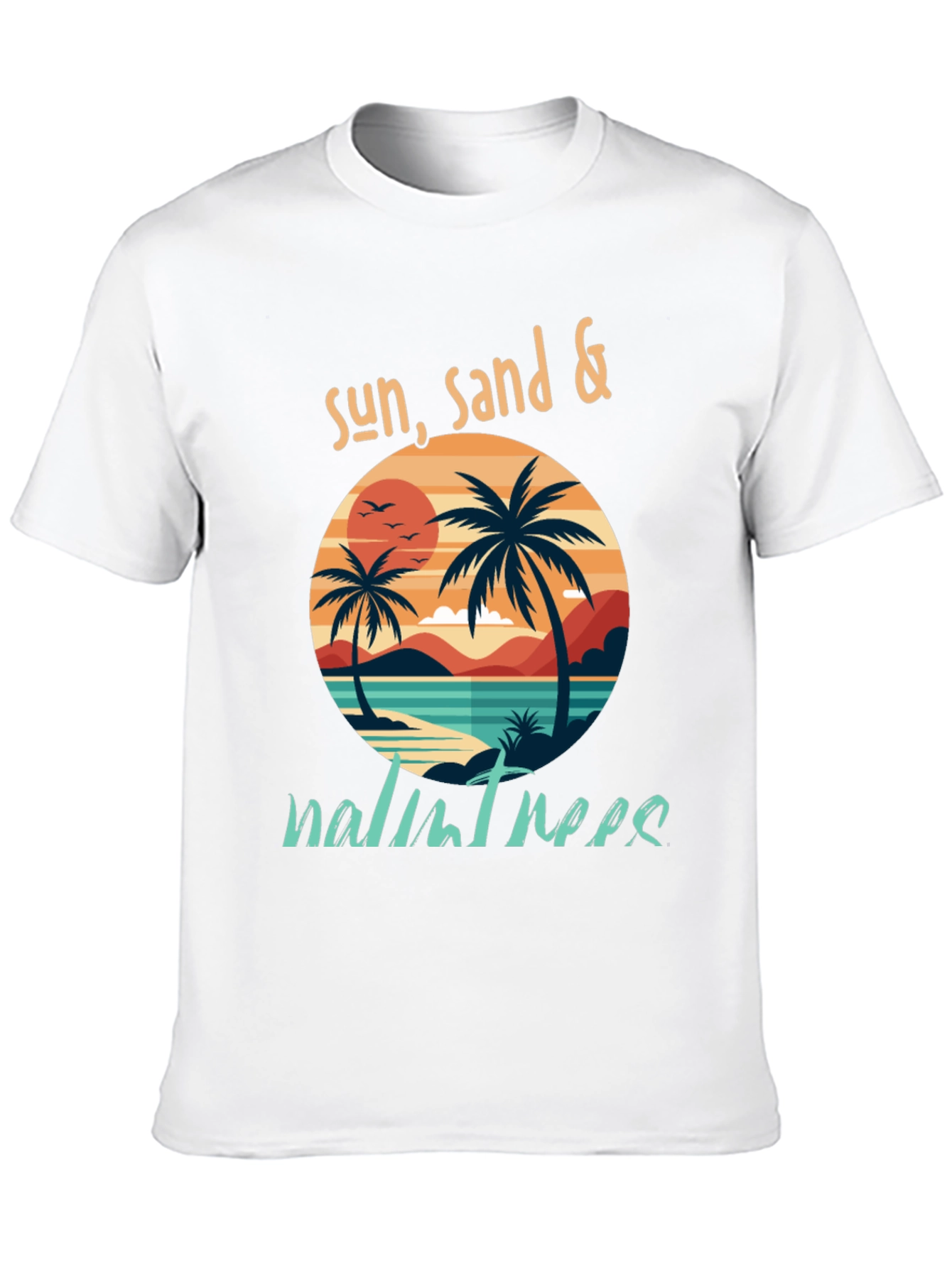 Sun Sand & Palm Trees Graphic T-Shirt