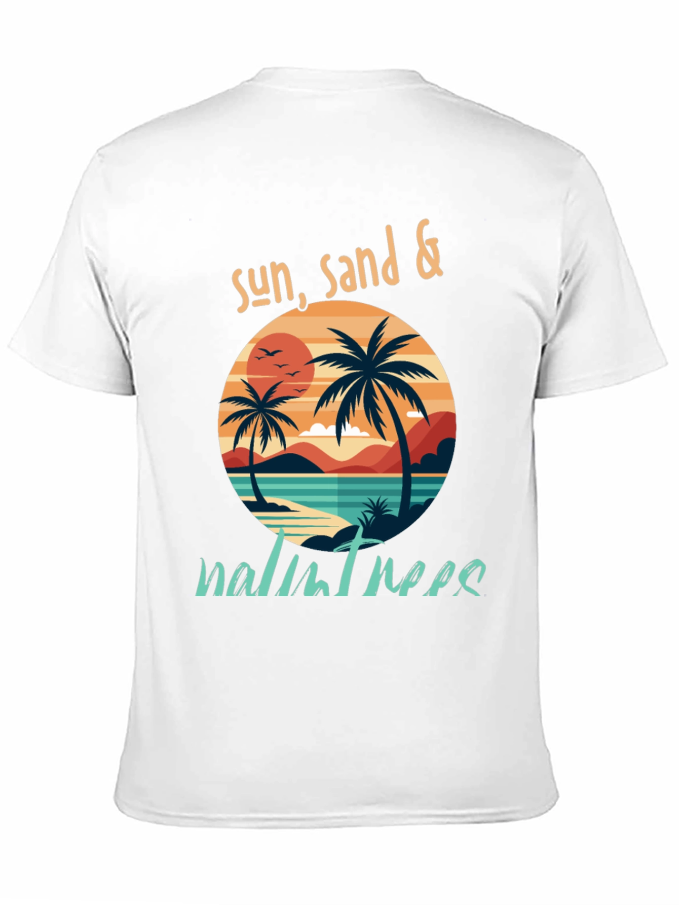 Sun Sand & Palm Trees Graphic T-Shirt