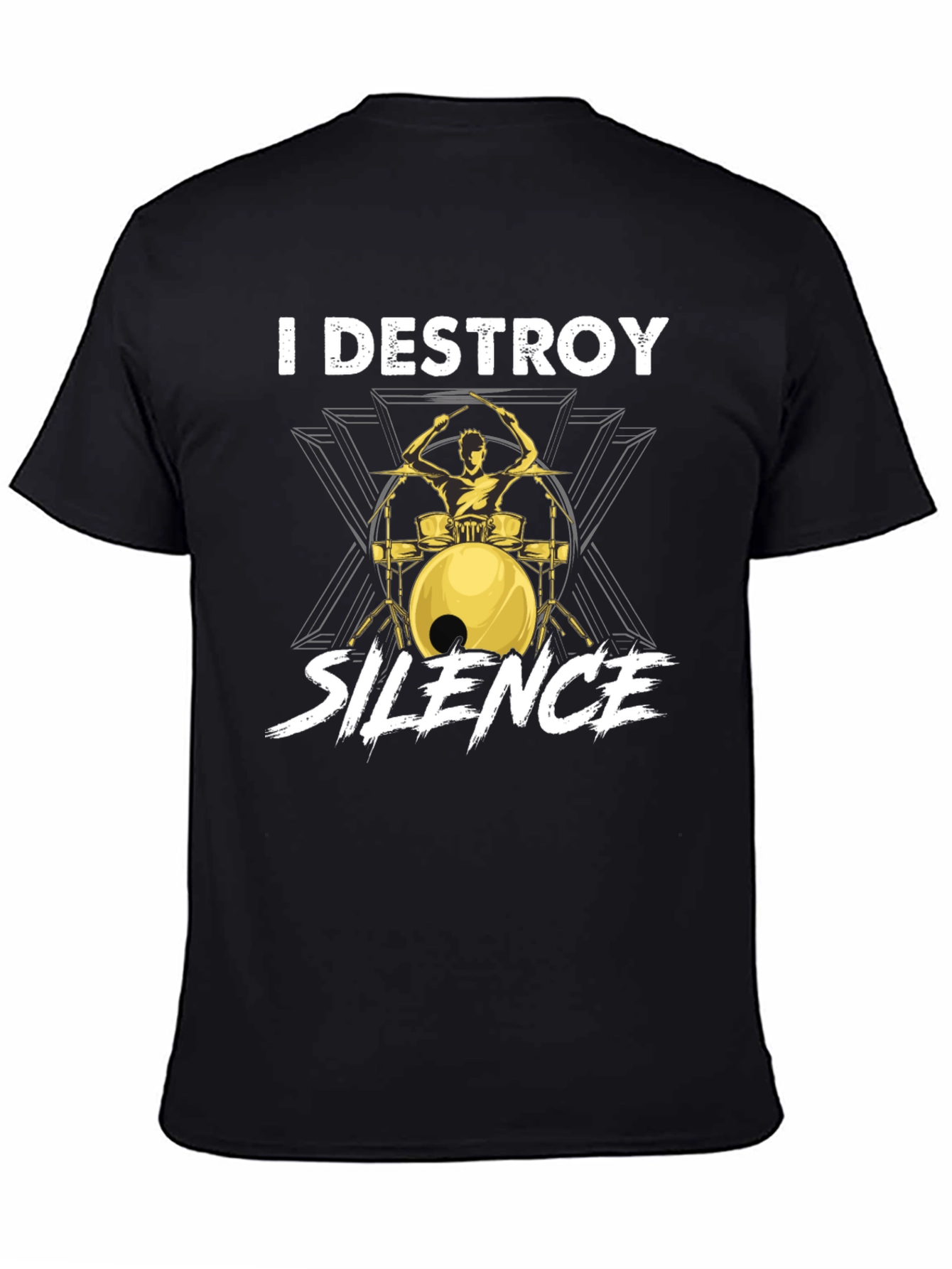 I Destroy Silence Drummer Graphic Tee
