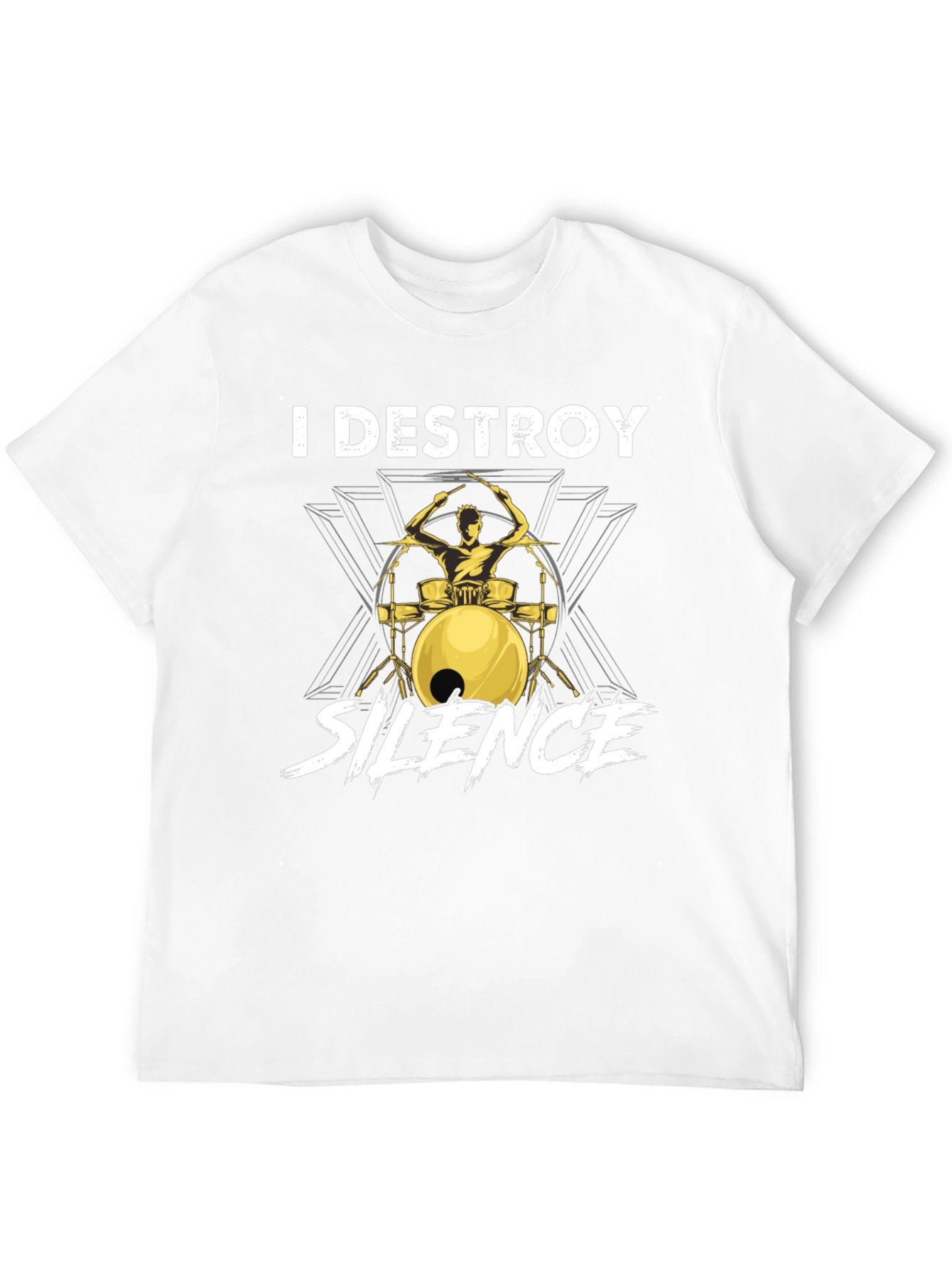 I Destroy Silence Drummer Graphic Tee