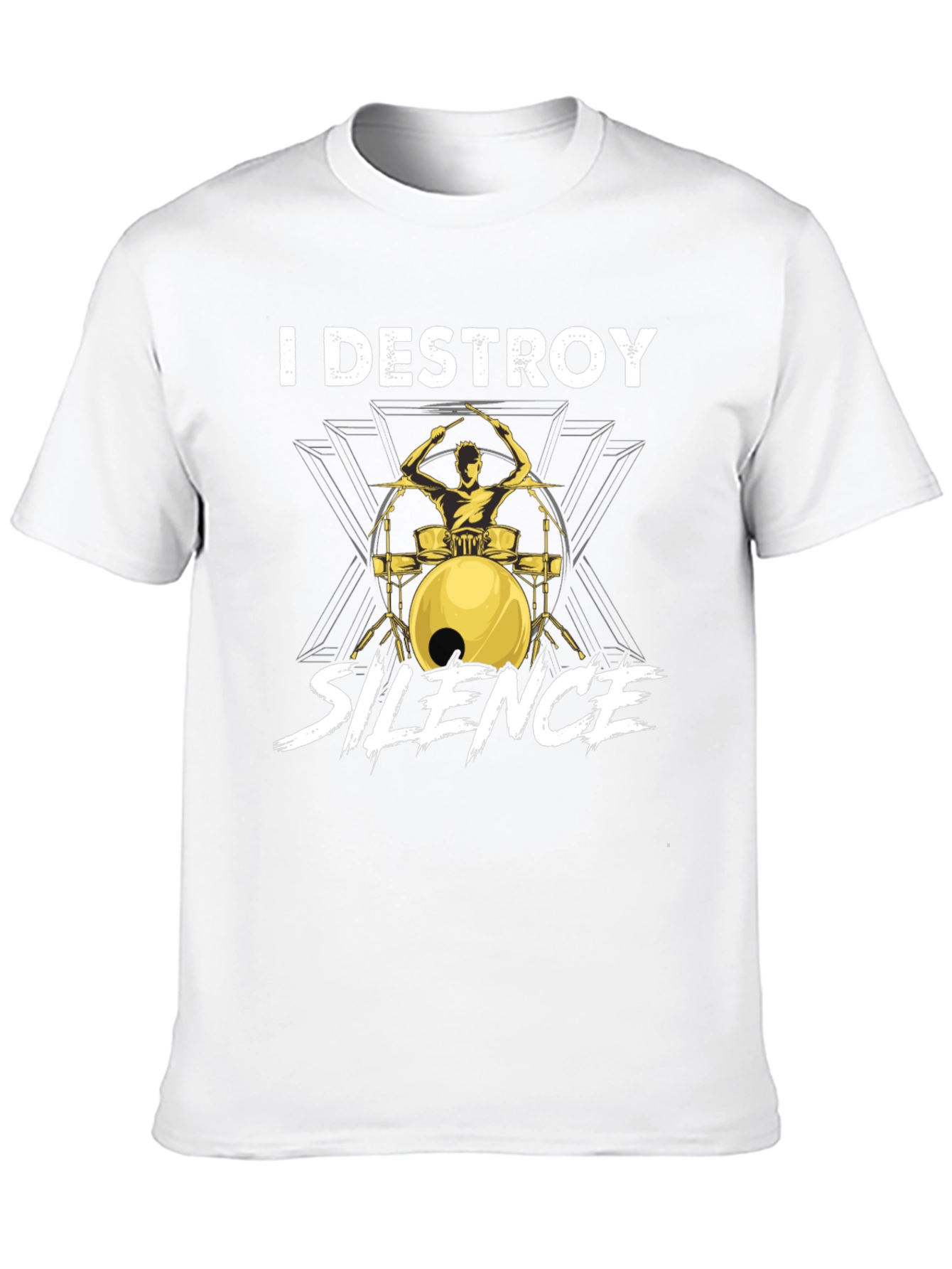 I Destroy Silence Drummer Graphic Tee