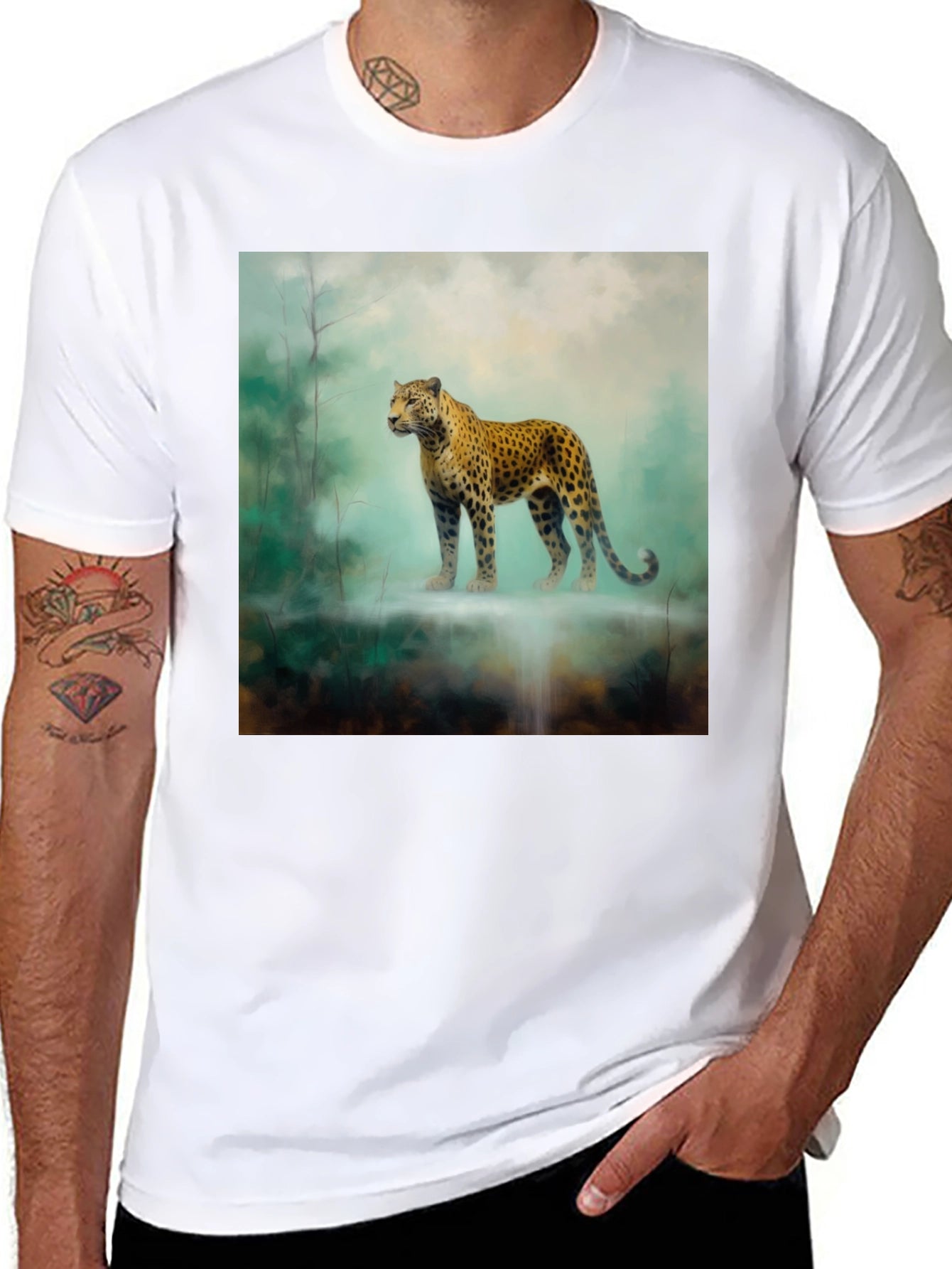 Leopard Print T-Shirt - Wildlife Design
