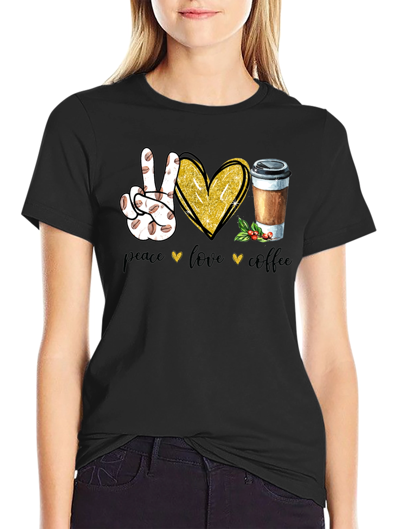 Peace Love Coffee T-Shirt