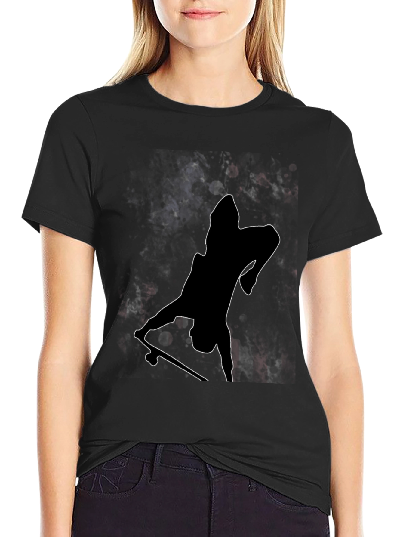 Skateboarder Silhouette Graphic Tee