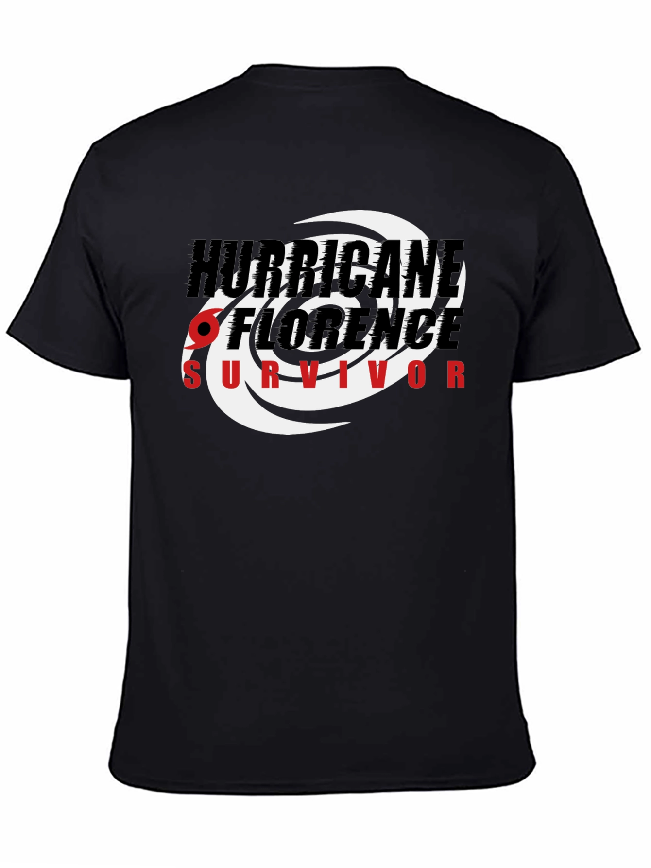 Hurricane Florence Survivor Black T-Shirt