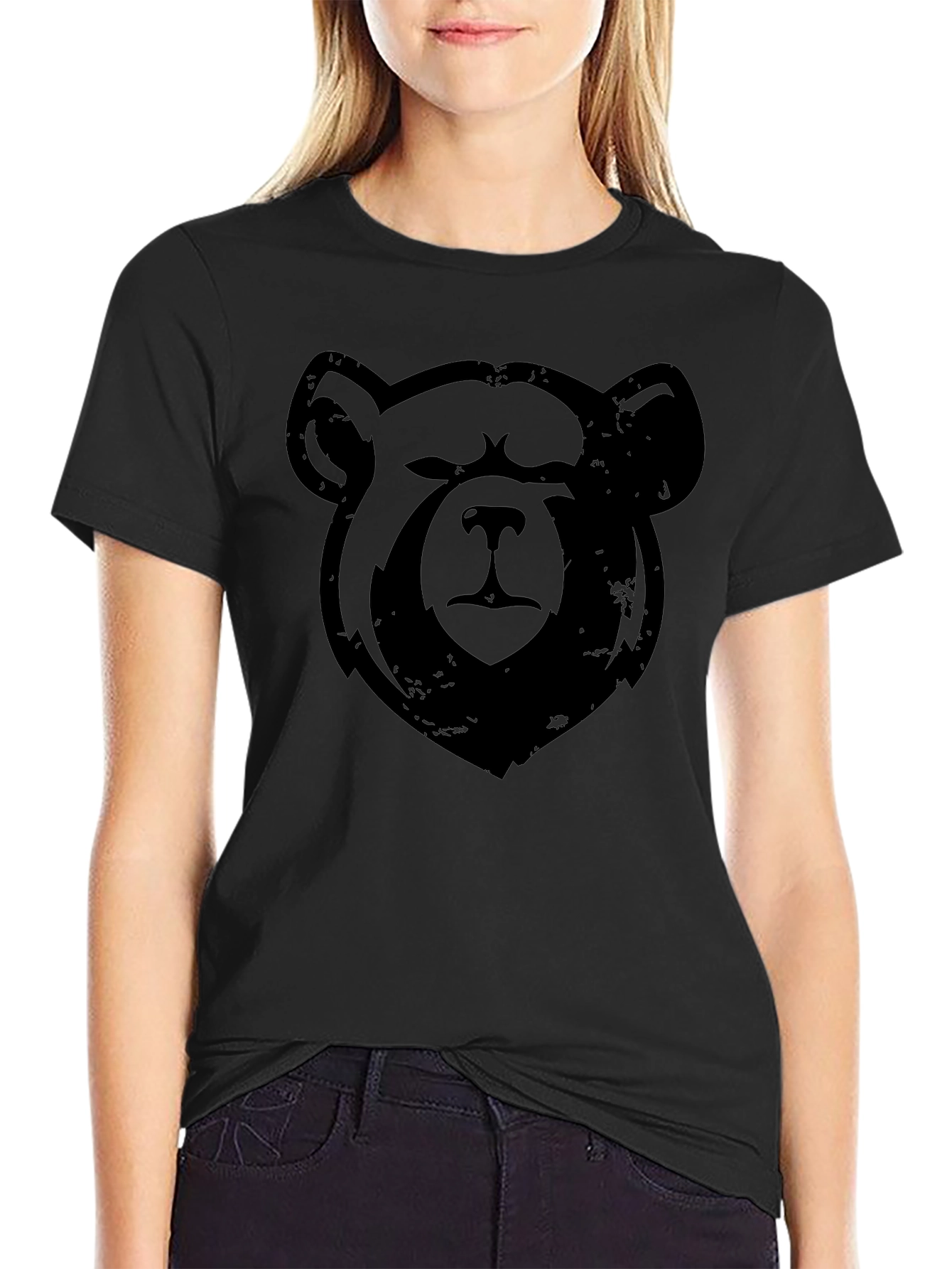 Black Bear Graphic Tee - Mens Crew Neck