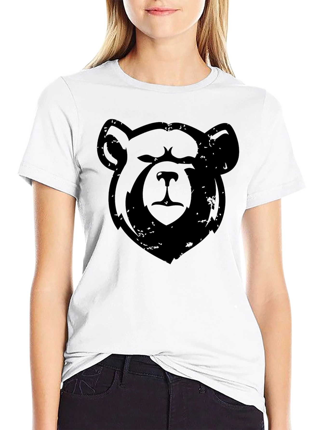 Black Bear Graphic Tee - Mens Crew Neck