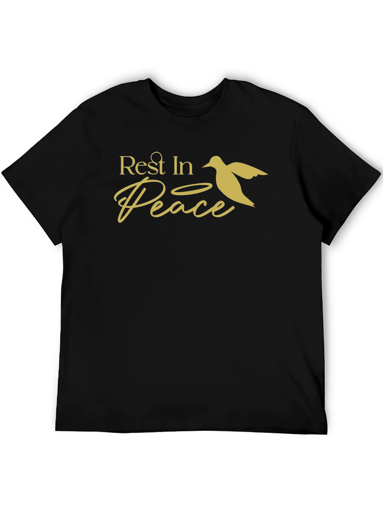 Rest in Peace Dove Graphic T-Shirt - Black
