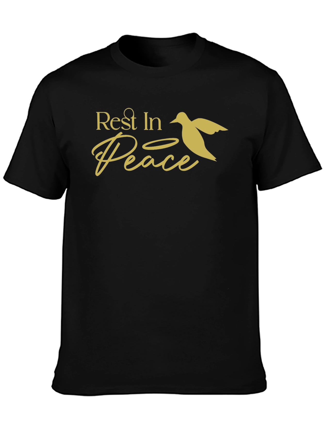 Rest in Peace Dove Graphic T-Shirt - Black