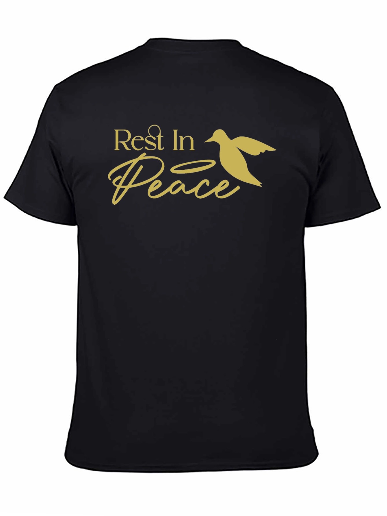 Rest in Peace Dove Graphic T-Shirt - Black