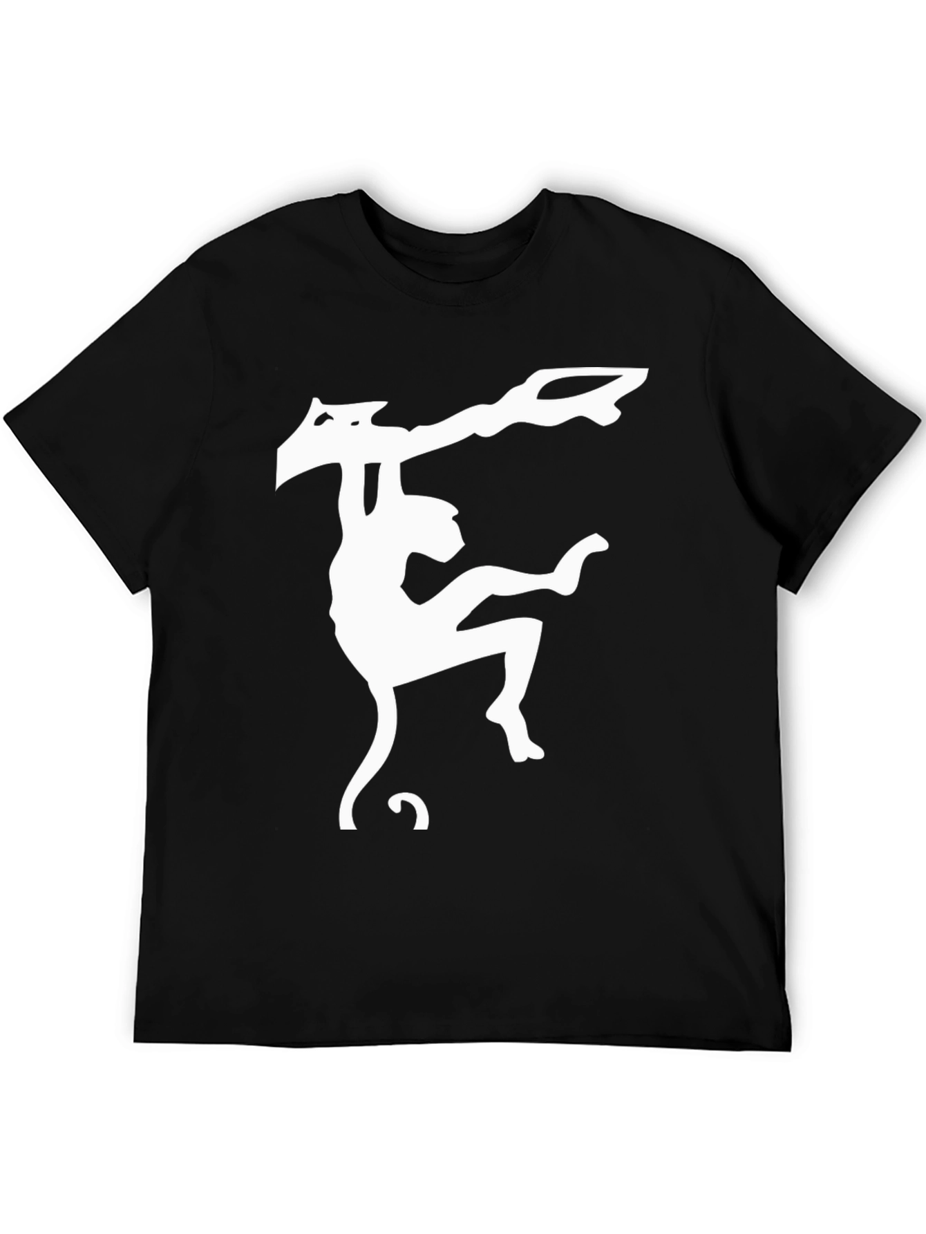 Monkey Graphic T-Shirt - Black Cotton Tee