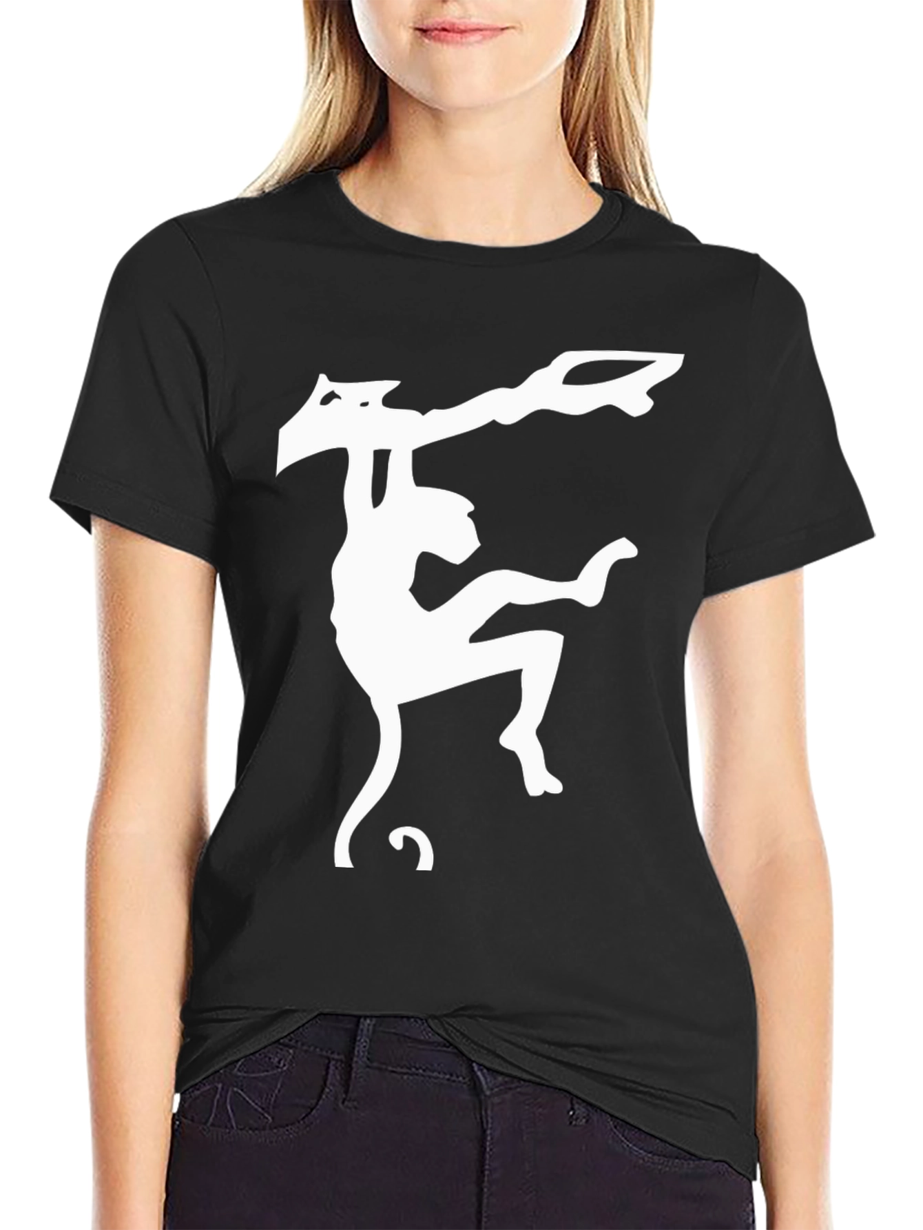 Monkey Graphic T-Shirt - Black Cotton Tee