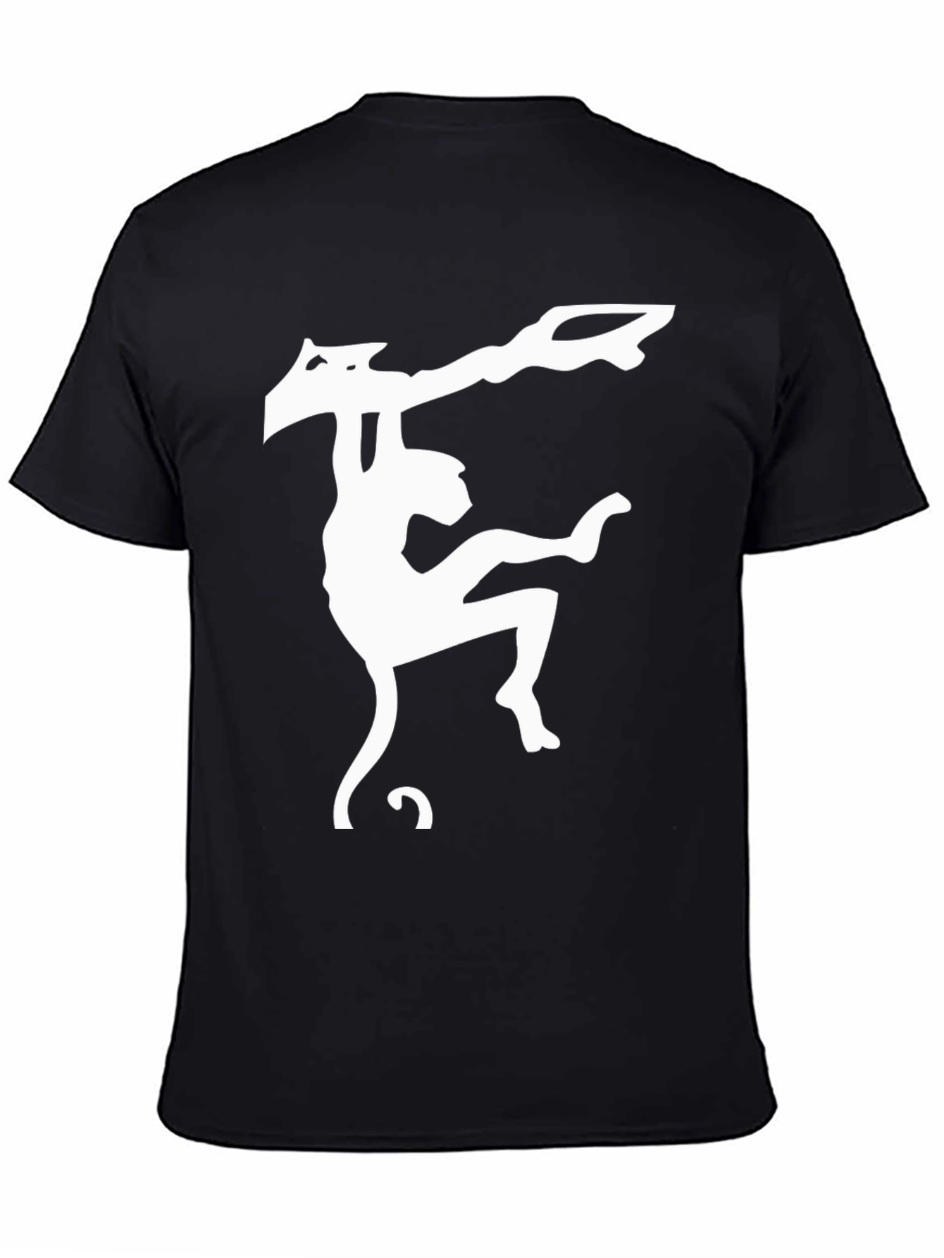 Monkey Graphic T-Shirt - Black Cotton Tee