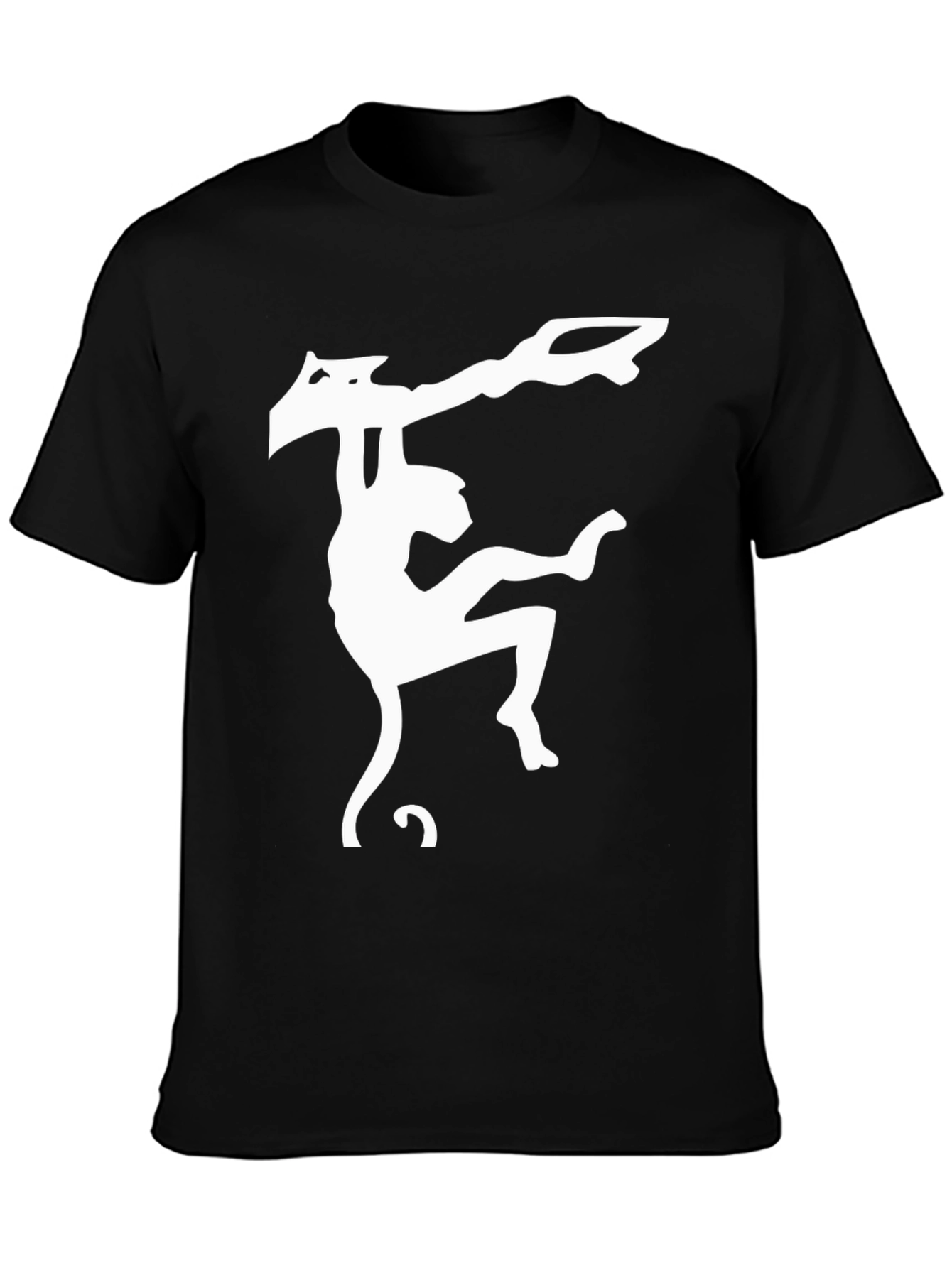 Monkey Graphic T-Shirt - Black Cotton Tee