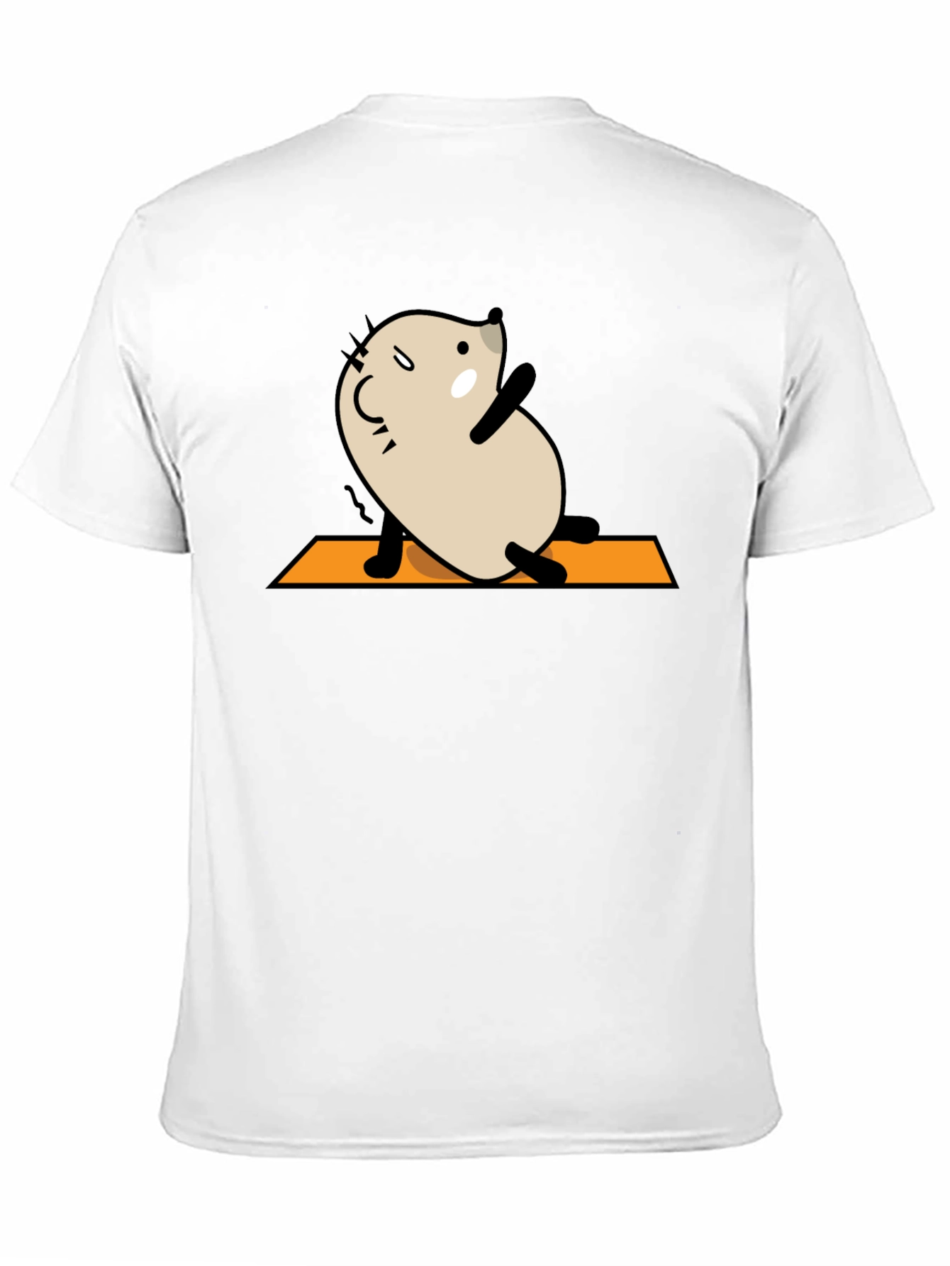 Yoga Mouse Graphic Tee - Black Cotton Blend