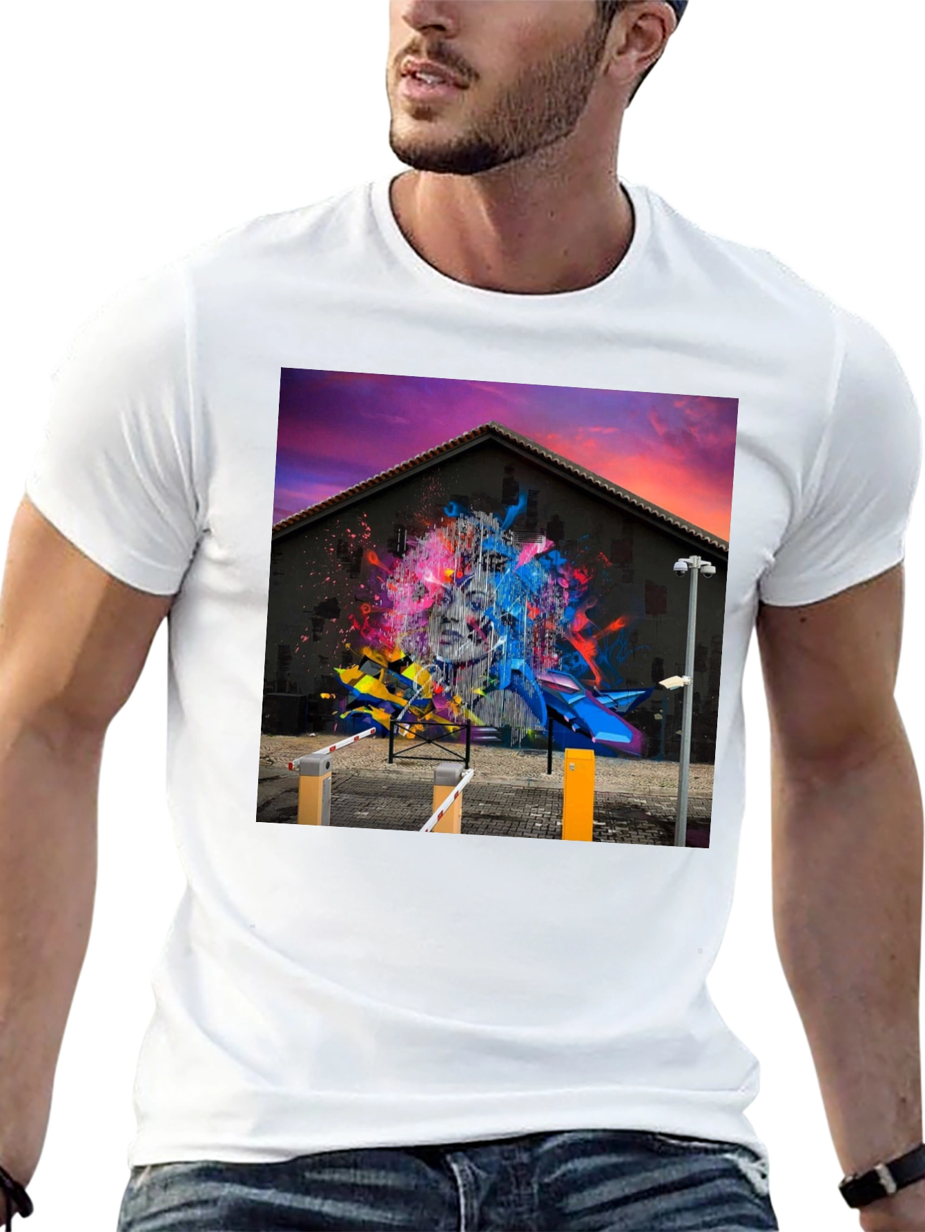Graffiti Art Graphic Tee - Modern Street Style
