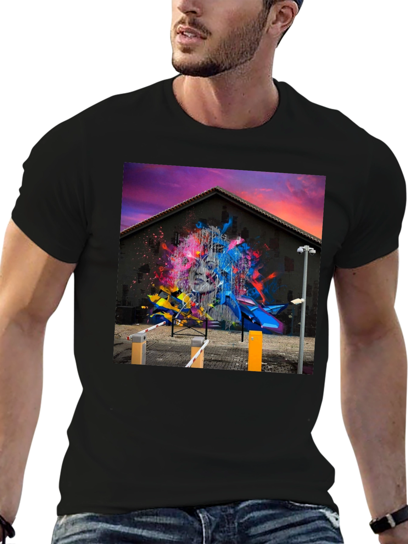 Graffiti Art Graphic Tee - Modern Street Style