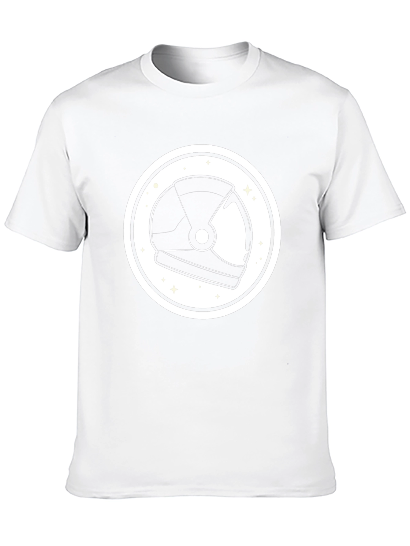 Astronaut Helmet Graphic Tee - Black