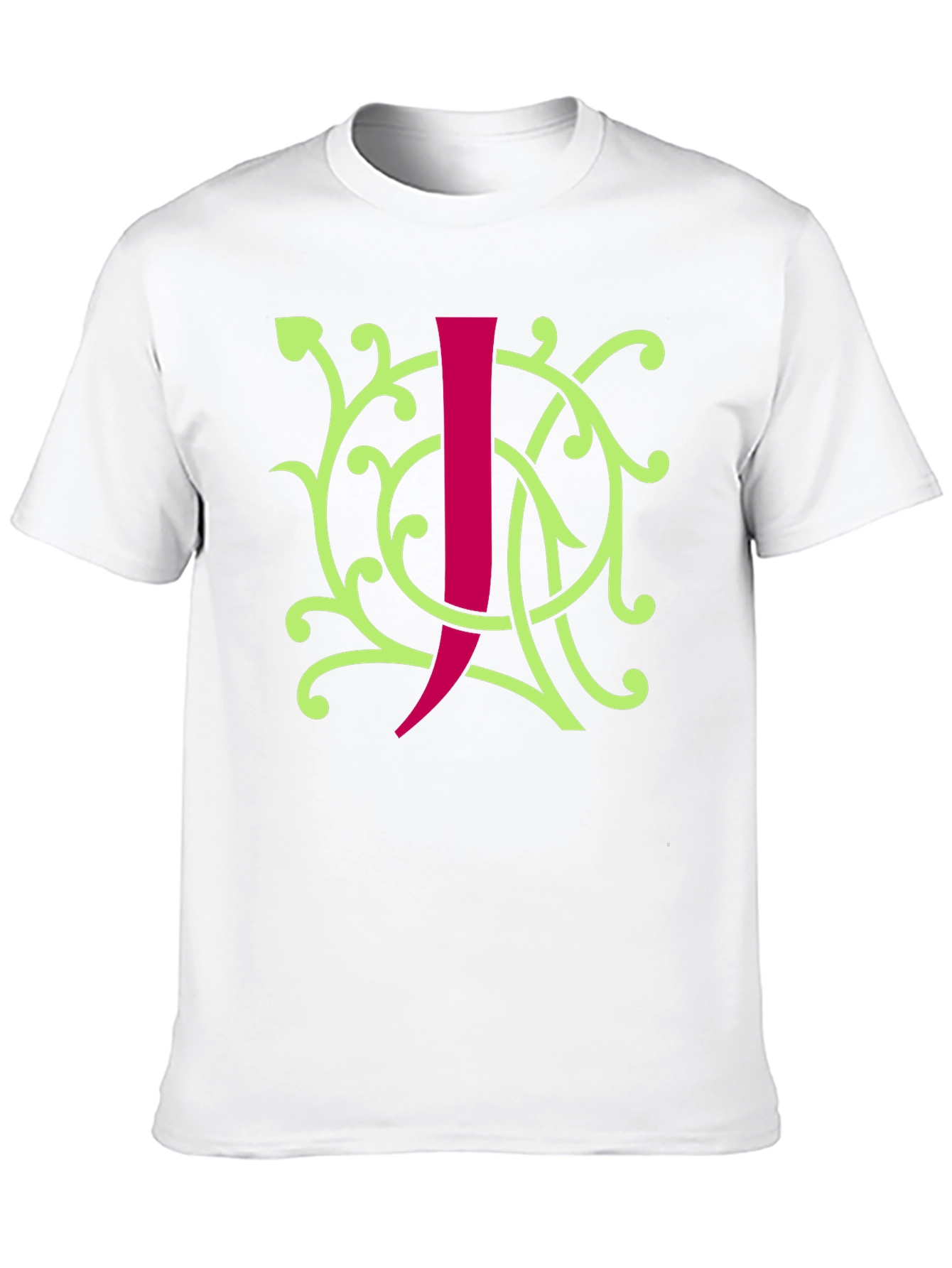 Initial J Black Graphic Tee