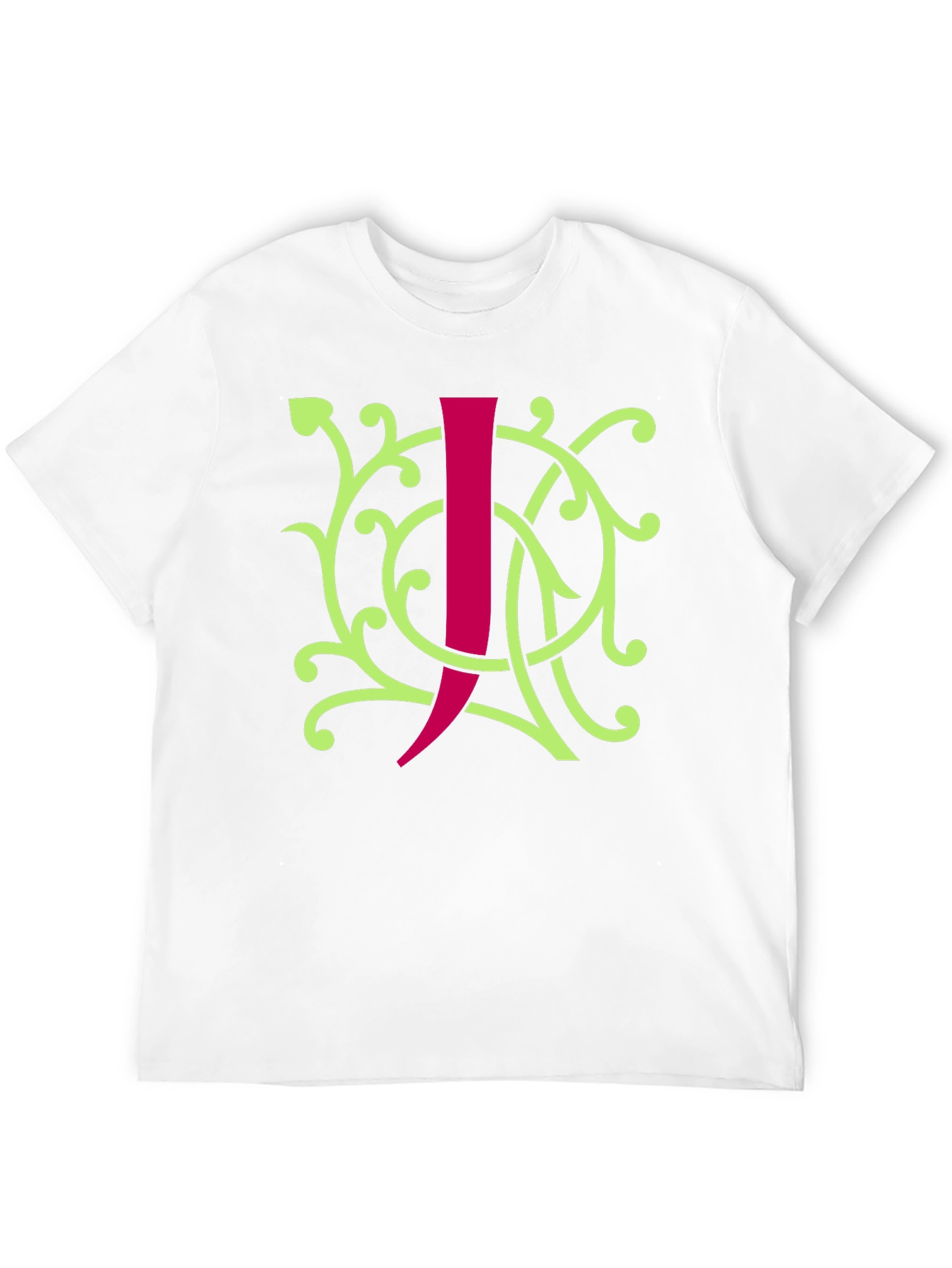 Initial J Black Graphic Tee