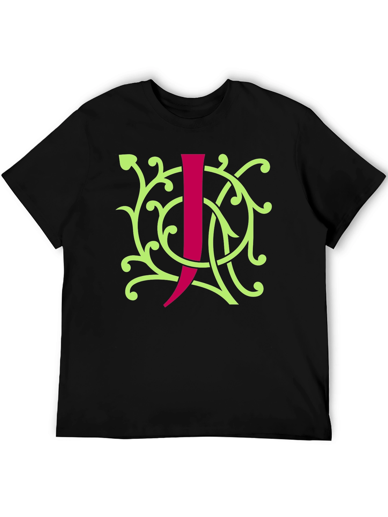 Initial J Black Graphic Tee