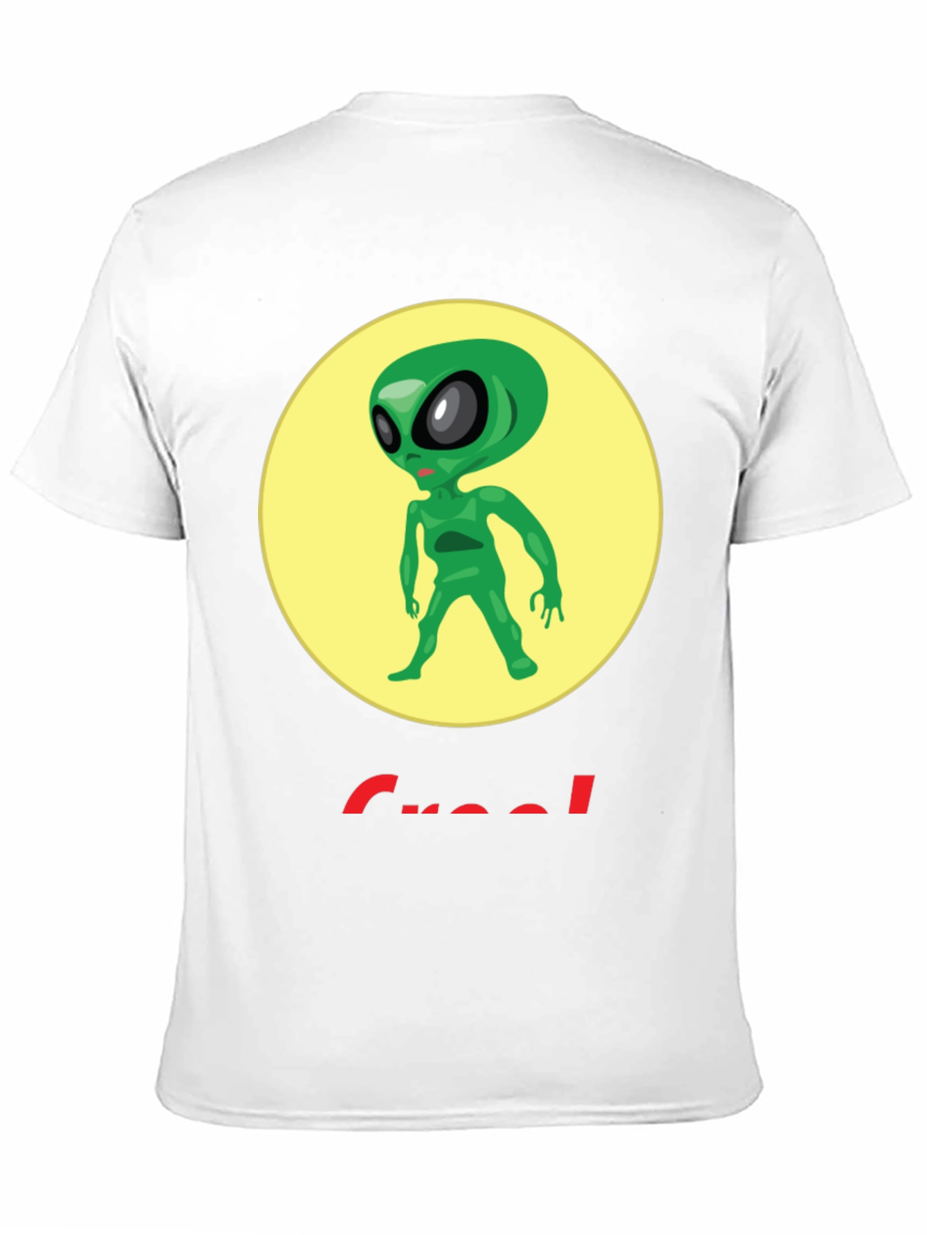 Alien Graphic T-Shirt - Crew Neck - Black