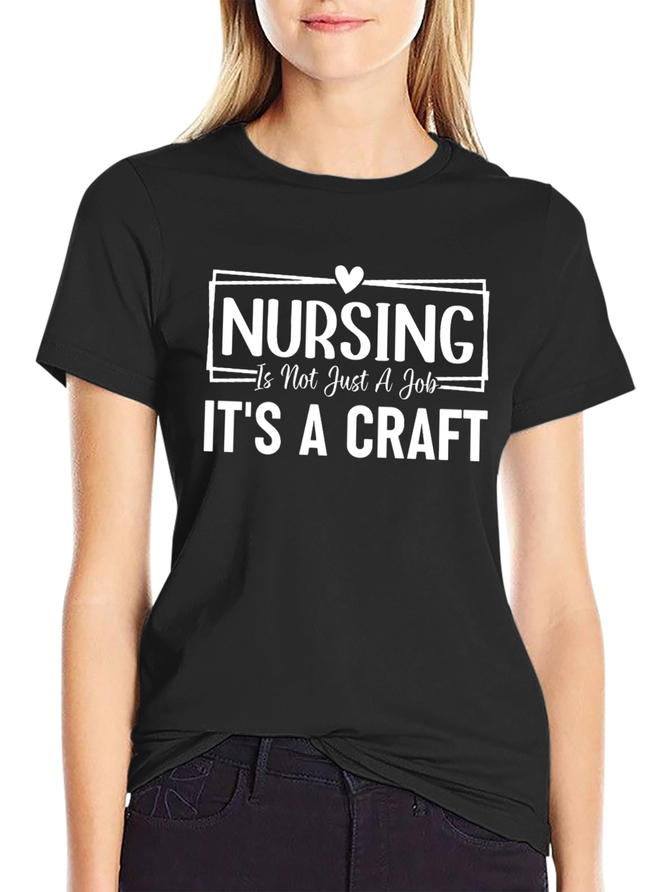 Nursing is a Craft T-Shirt - Black
