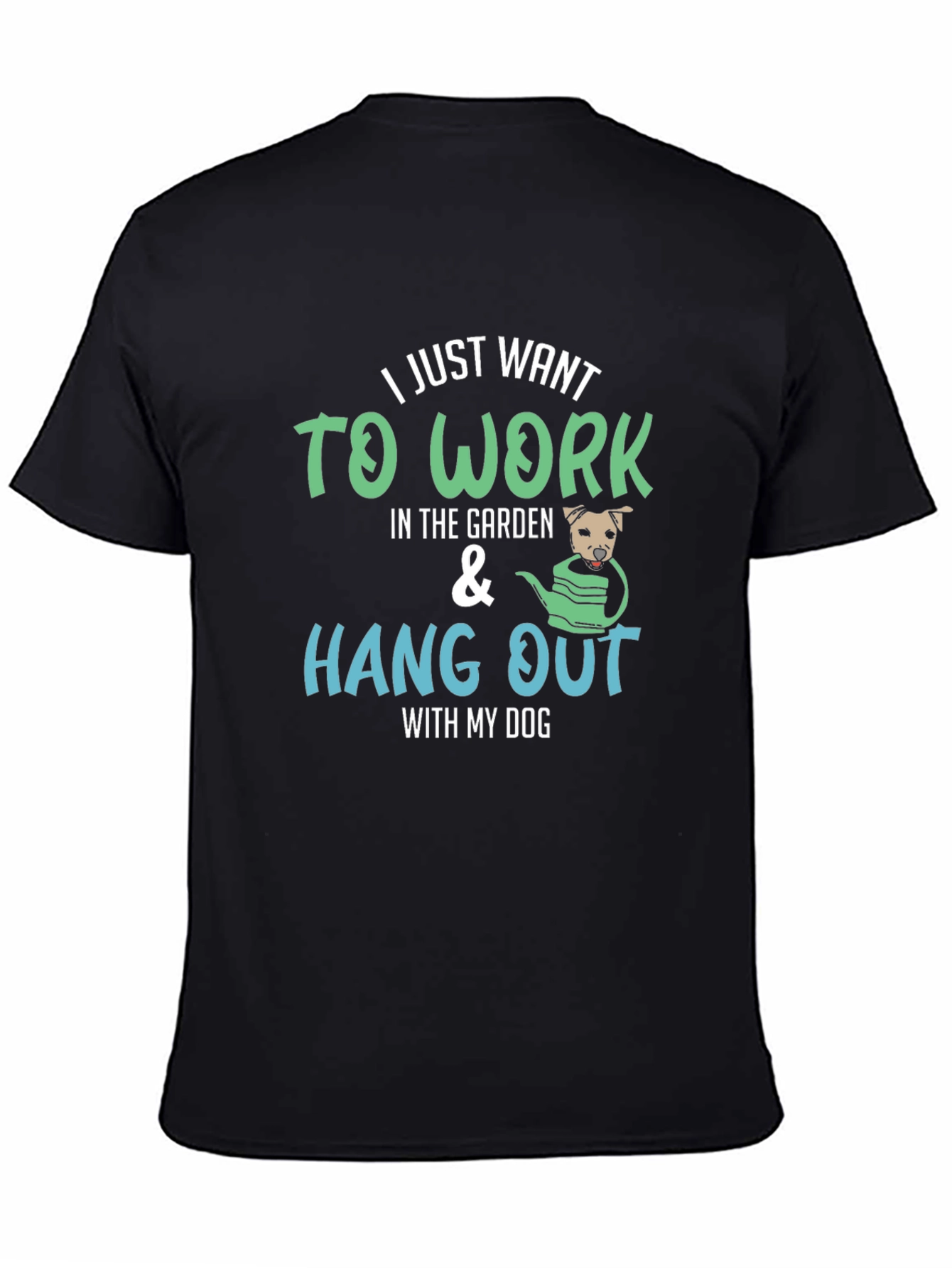 Gardening Dog T-Shirt - Work in the Garden